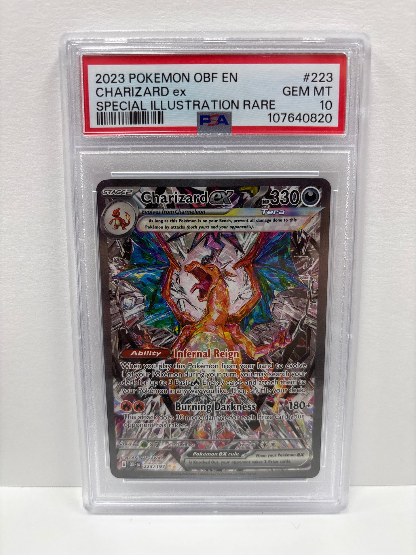 Pokemon Charizard ex 223/197 PSA 10
