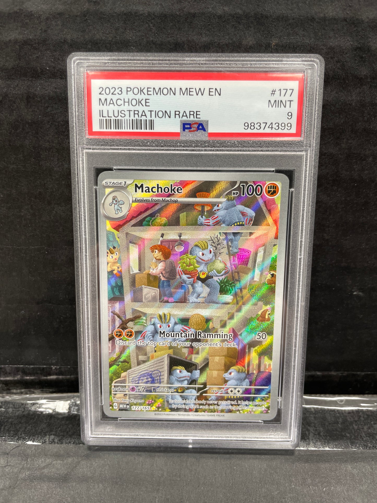 Pokémon Machoke 151 177/165 PSA 9