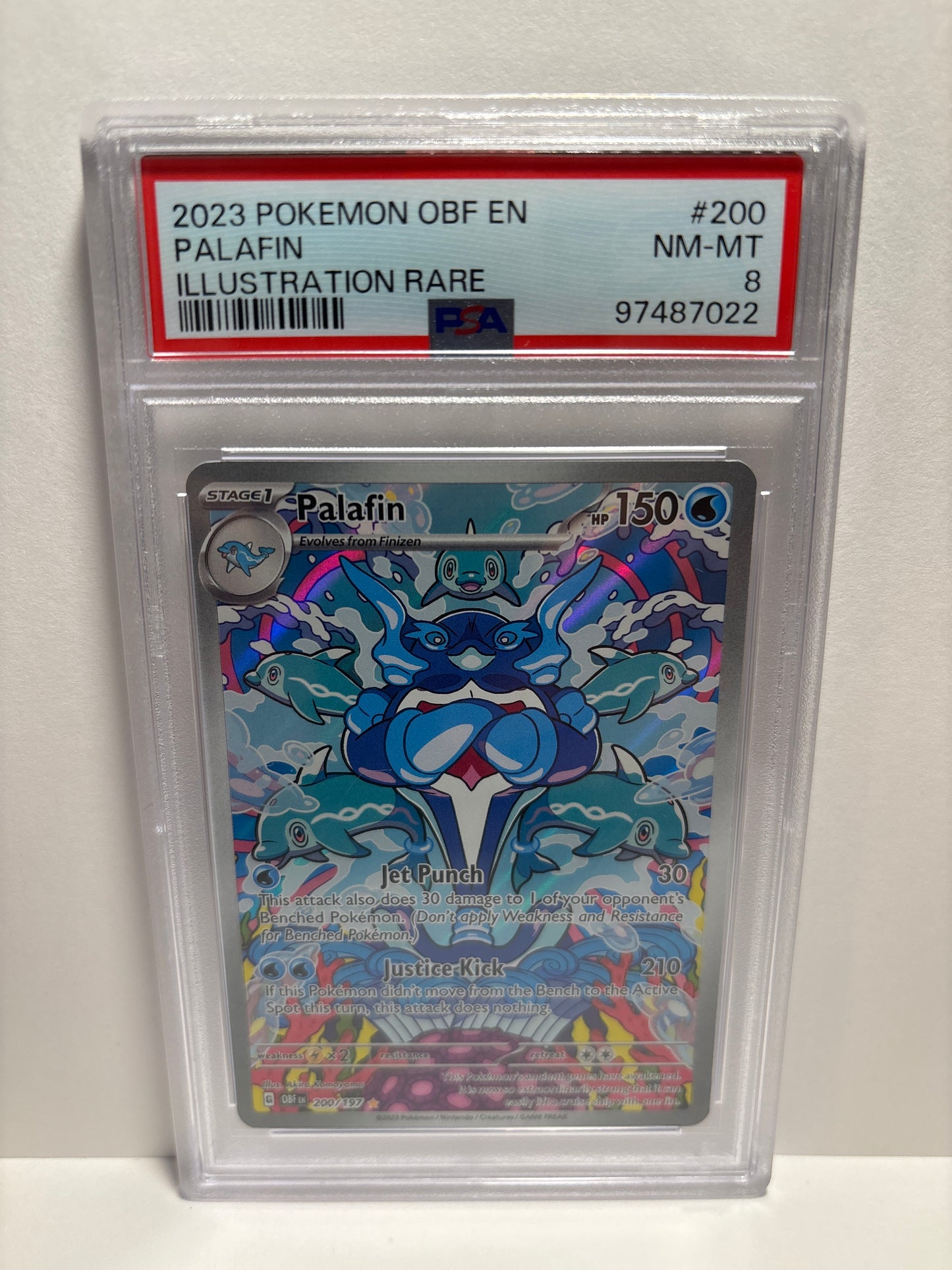 Pokemon Palafin 200/197 PSA 8