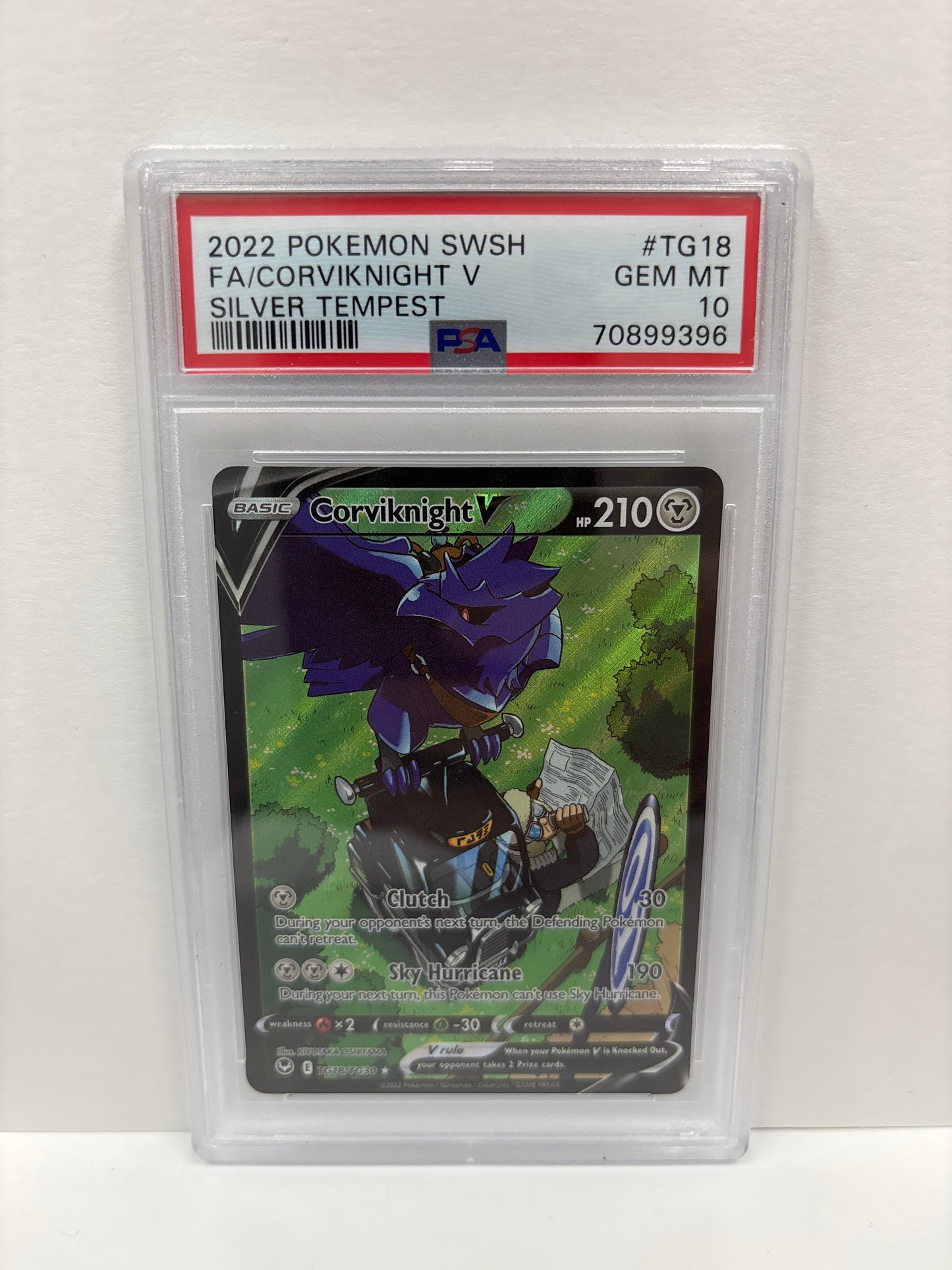 Pokemon Corviknight V TG18/TG30 PSA 10