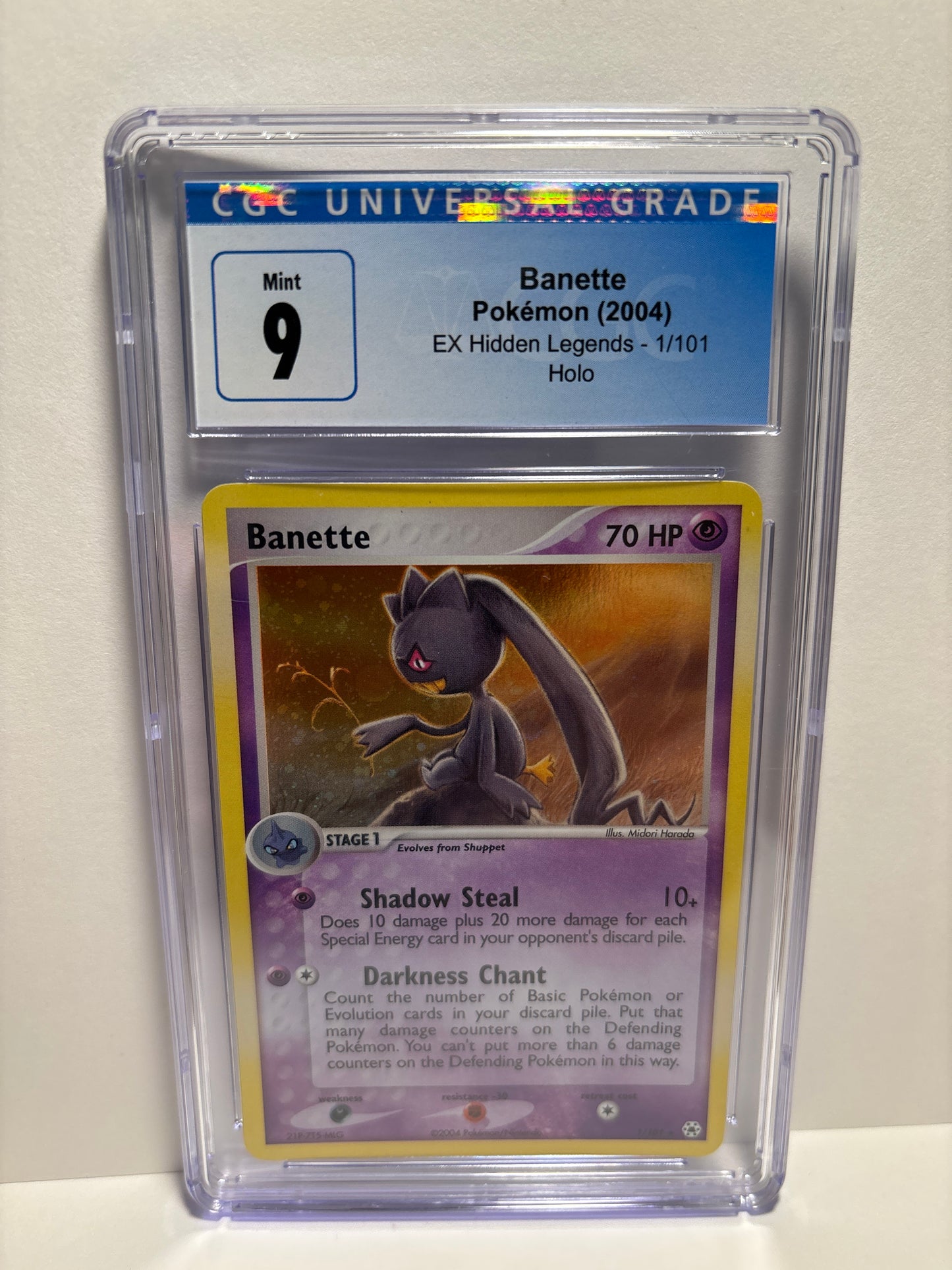 Pokemon Banette 1/101 HOLO CGC 9