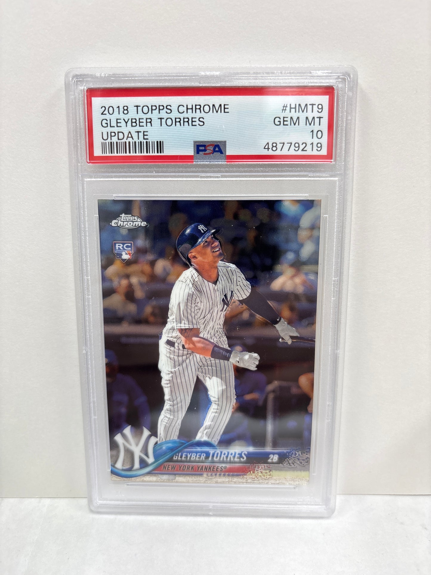 2018 Topps Chrome Gleyber Torres Update #HMT9 PSA 10