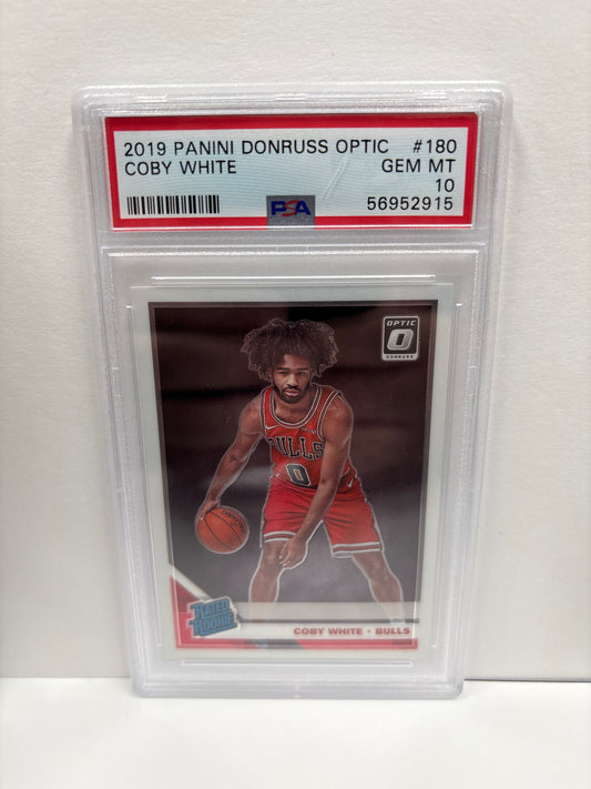 2019 Panini Donruss Optic Coby White #180 PSA 10