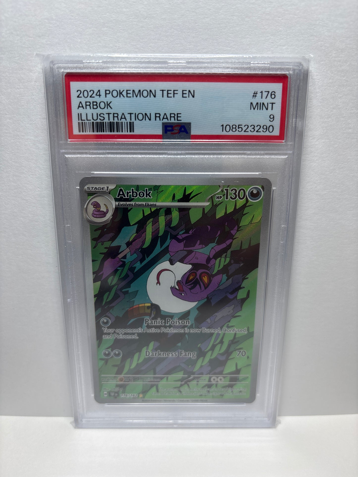 Pokemon Arbok 176/162 PSA 9