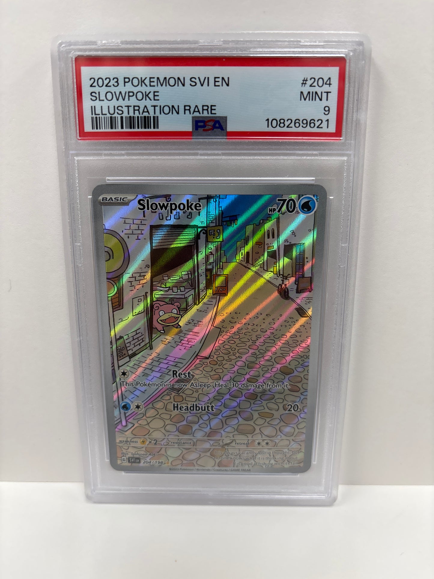 Pokemon Slowpoke 204/198 PSA 9