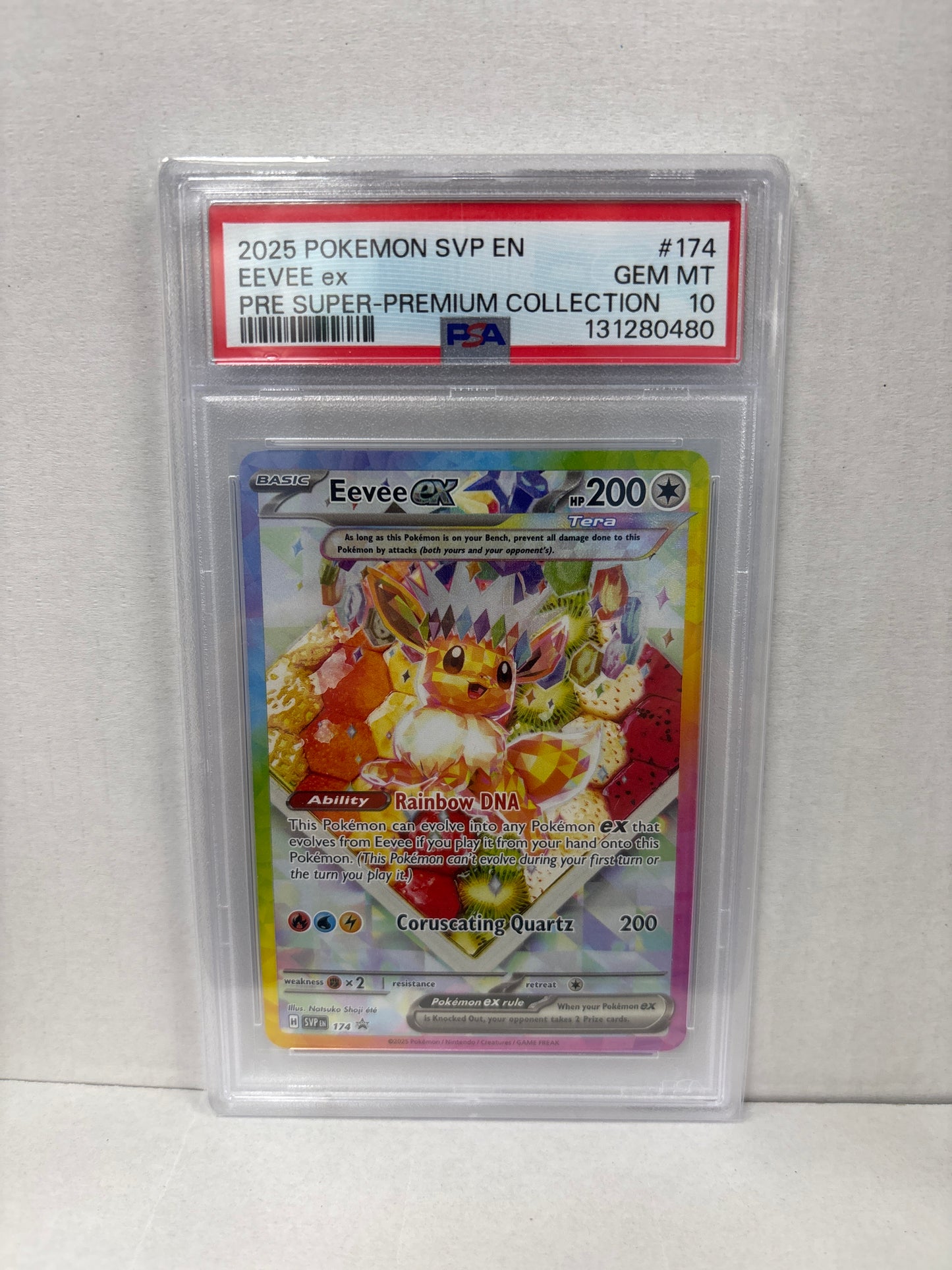 Pokemon Eevee ex 174 PSA 10