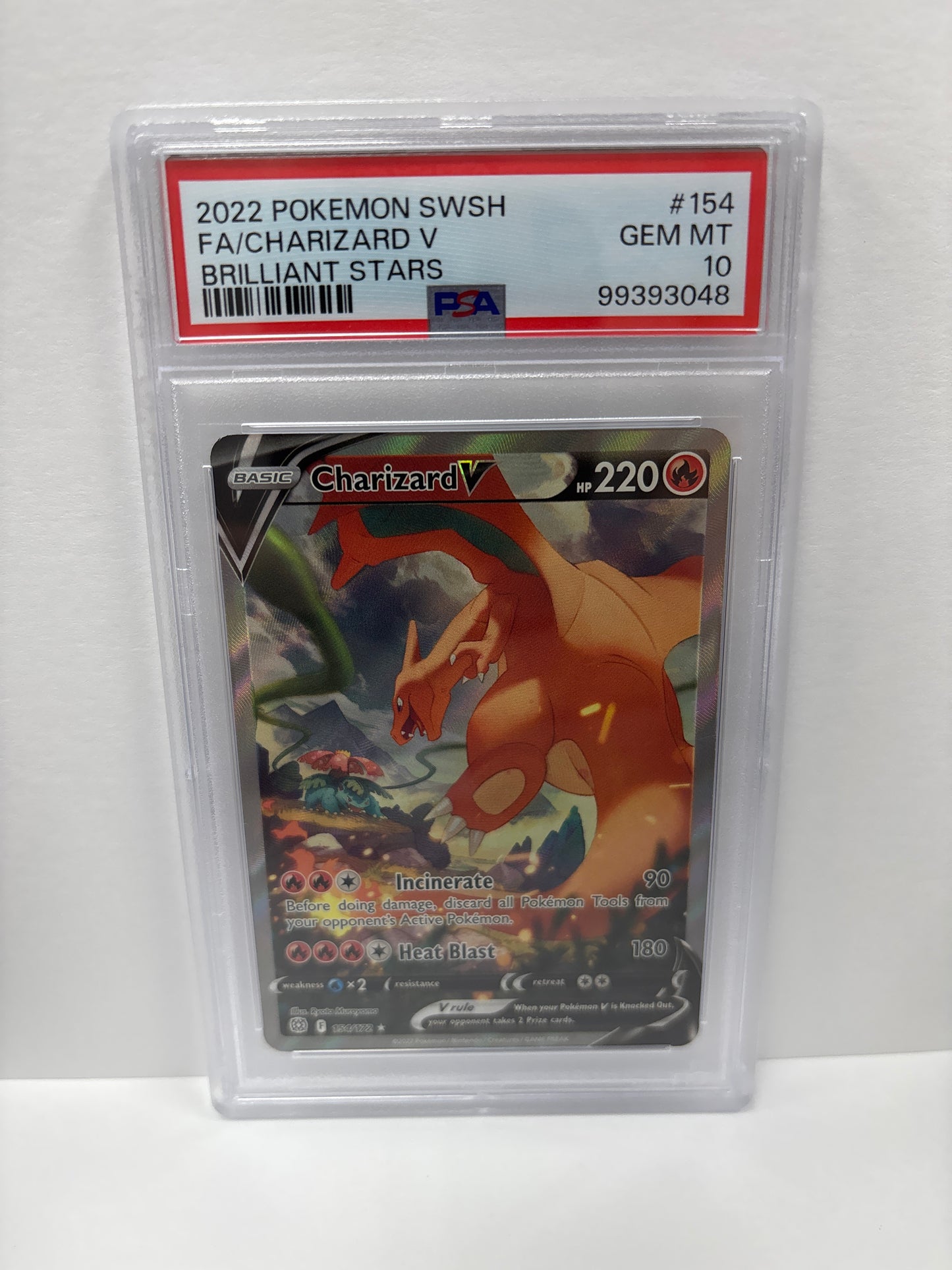 Pokemon Charizard V 154/172 PSA 10