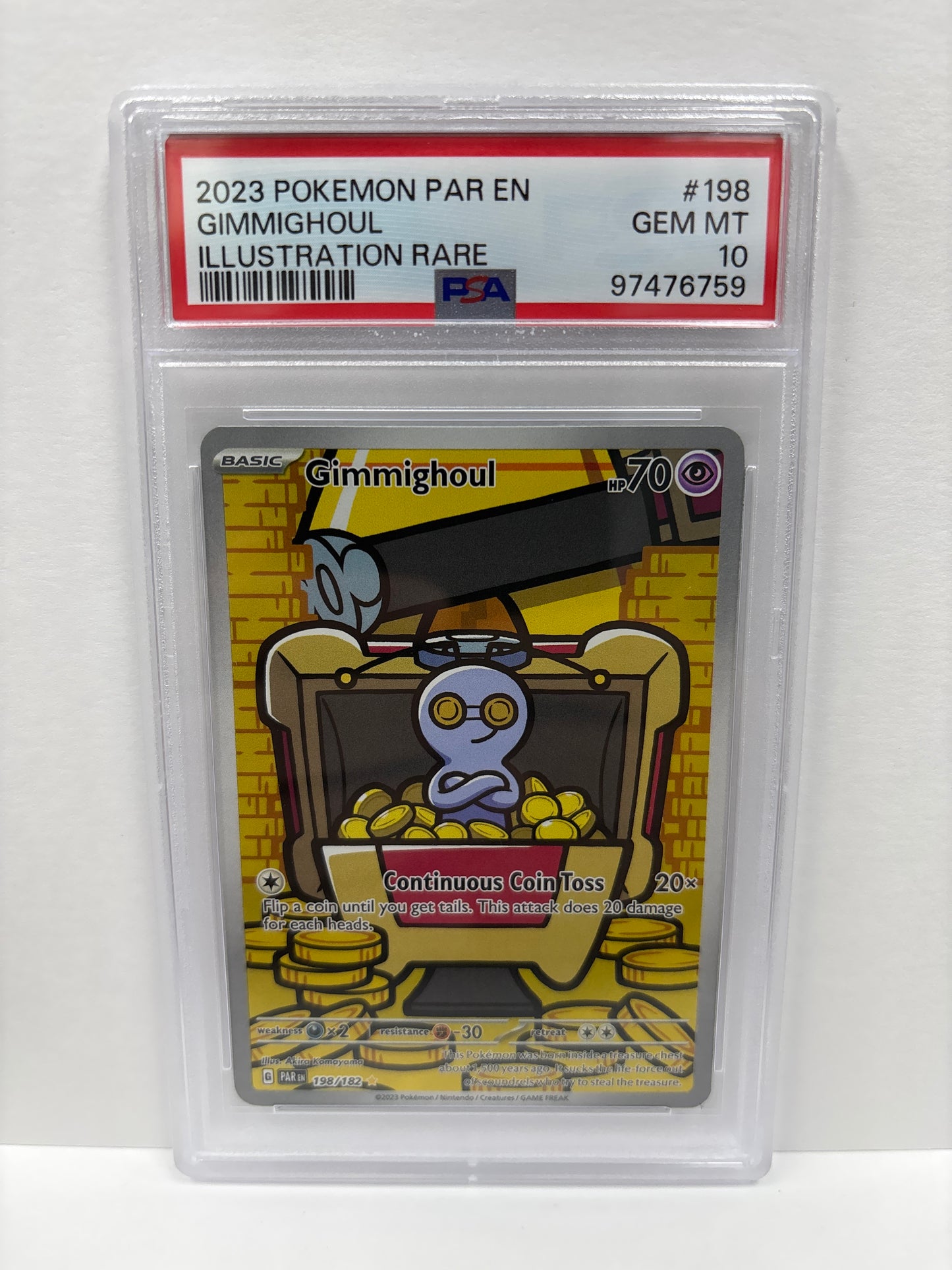 Pokemon Gimmighoul 198/182 PSA 10