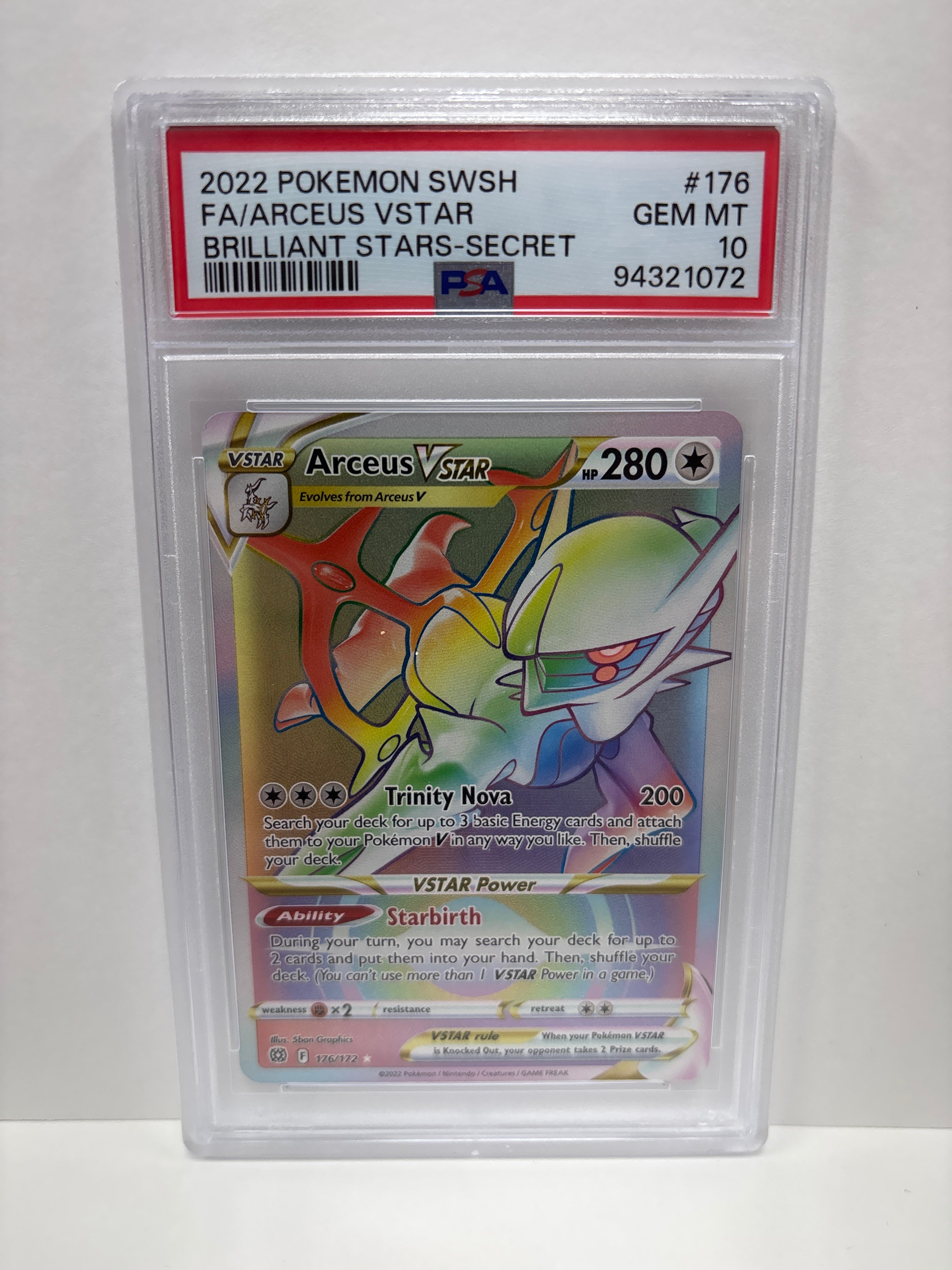 Pokemon Arceus VSTAR 176/172 PSA 10 Zapp! Comics Pokemon Arceus VSTAR 176/172 PSA 10 Zapp! Comics