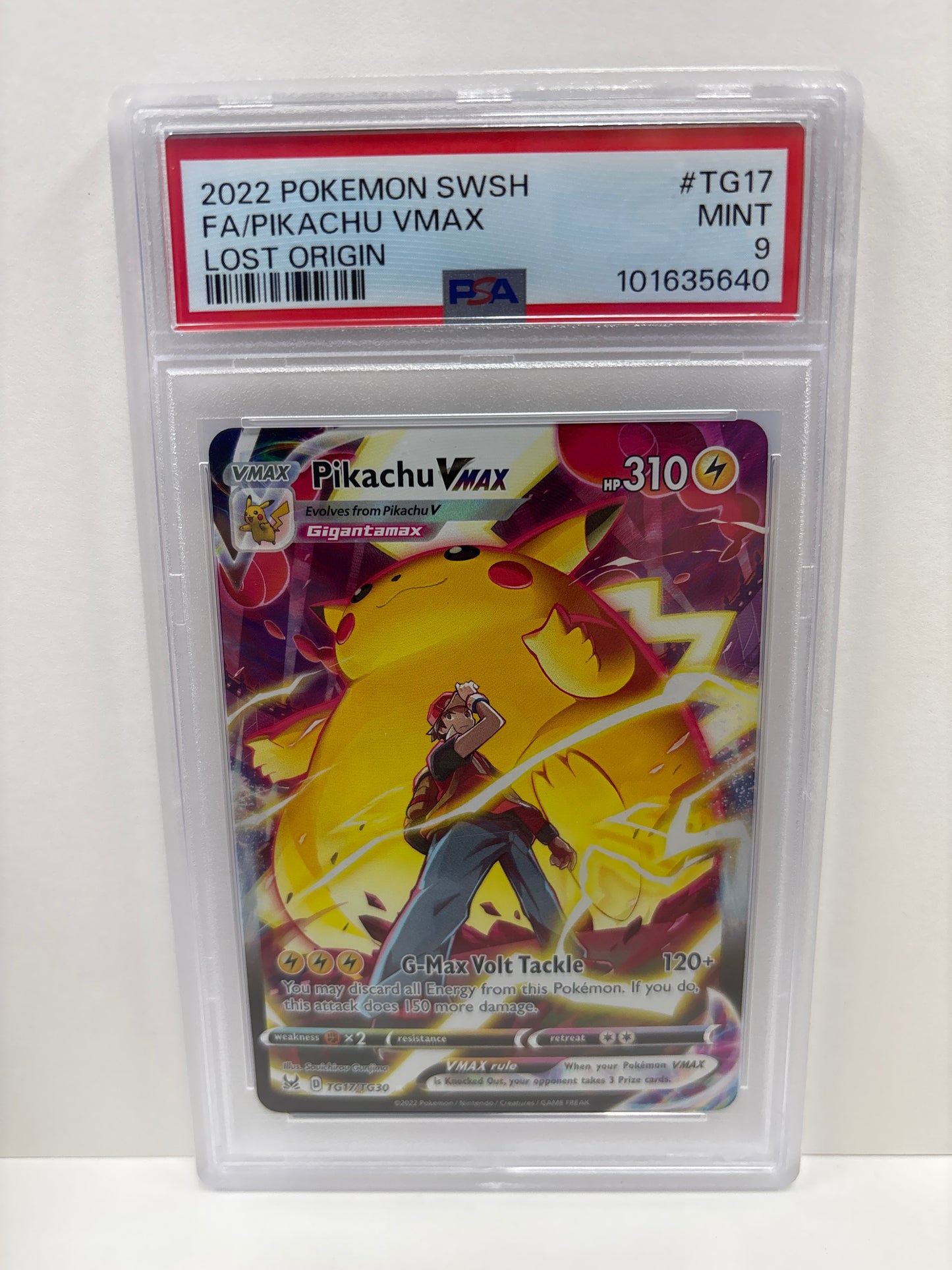 Pokemon Pikachu VMAX TG17/TG30 PSA 9