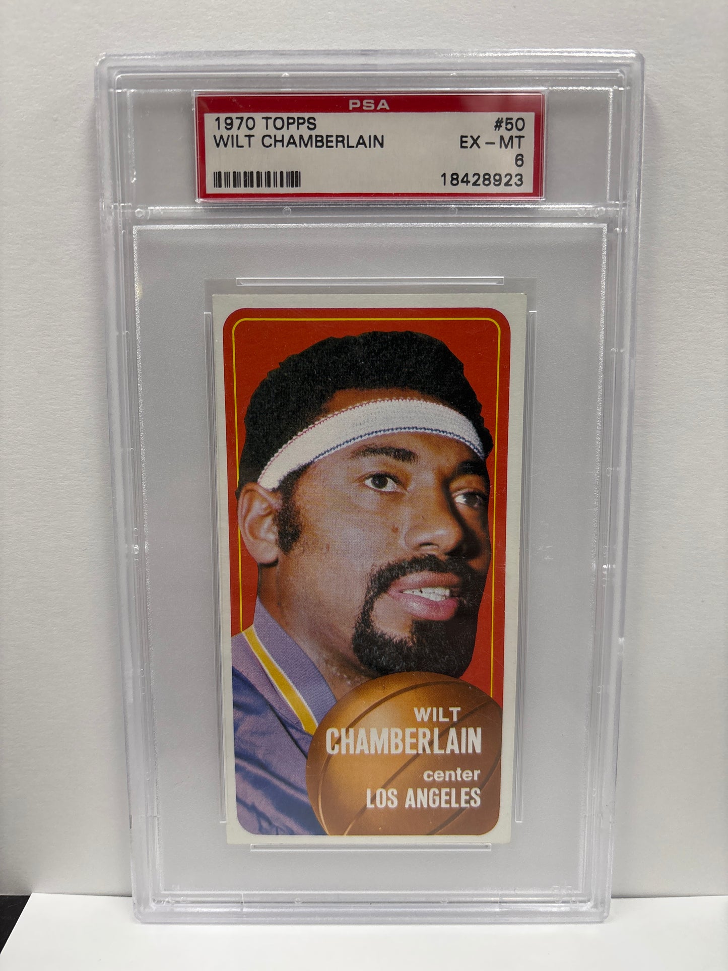 1970 Topps Wilt Chamberlain #50 PSA 6 (Scratches on Slab)