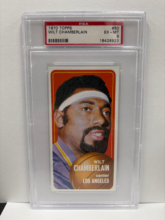 1970 Topps Wilt Chamberlain #50 PSA 6 (Scratches on Slab)