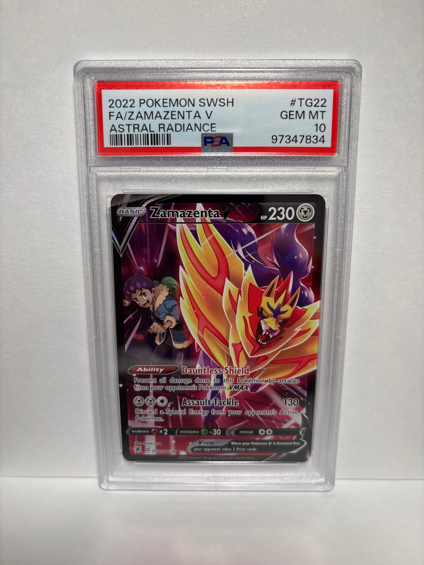 Pokemon Zamazenta V TG22/TG30 PSA 10