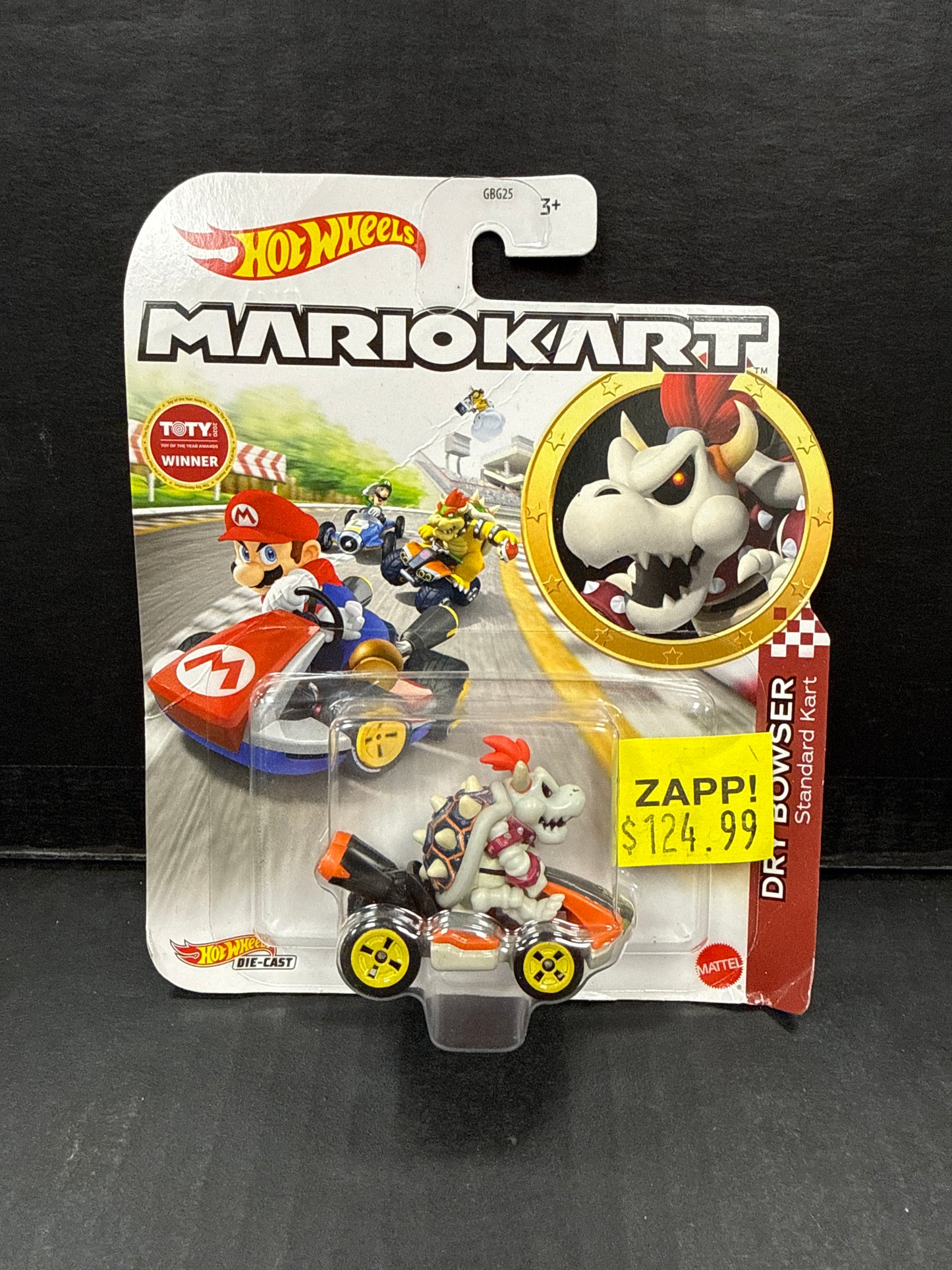 Hot Wheels Mario Kart - Dry Bowser Standard Kart