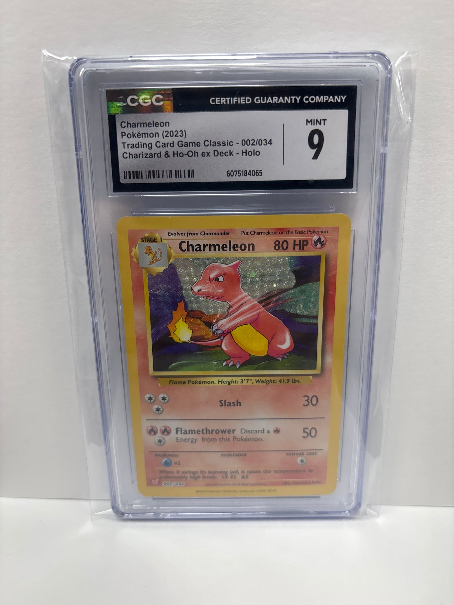 Pokemon Charmeleon 002/034 CGC 9