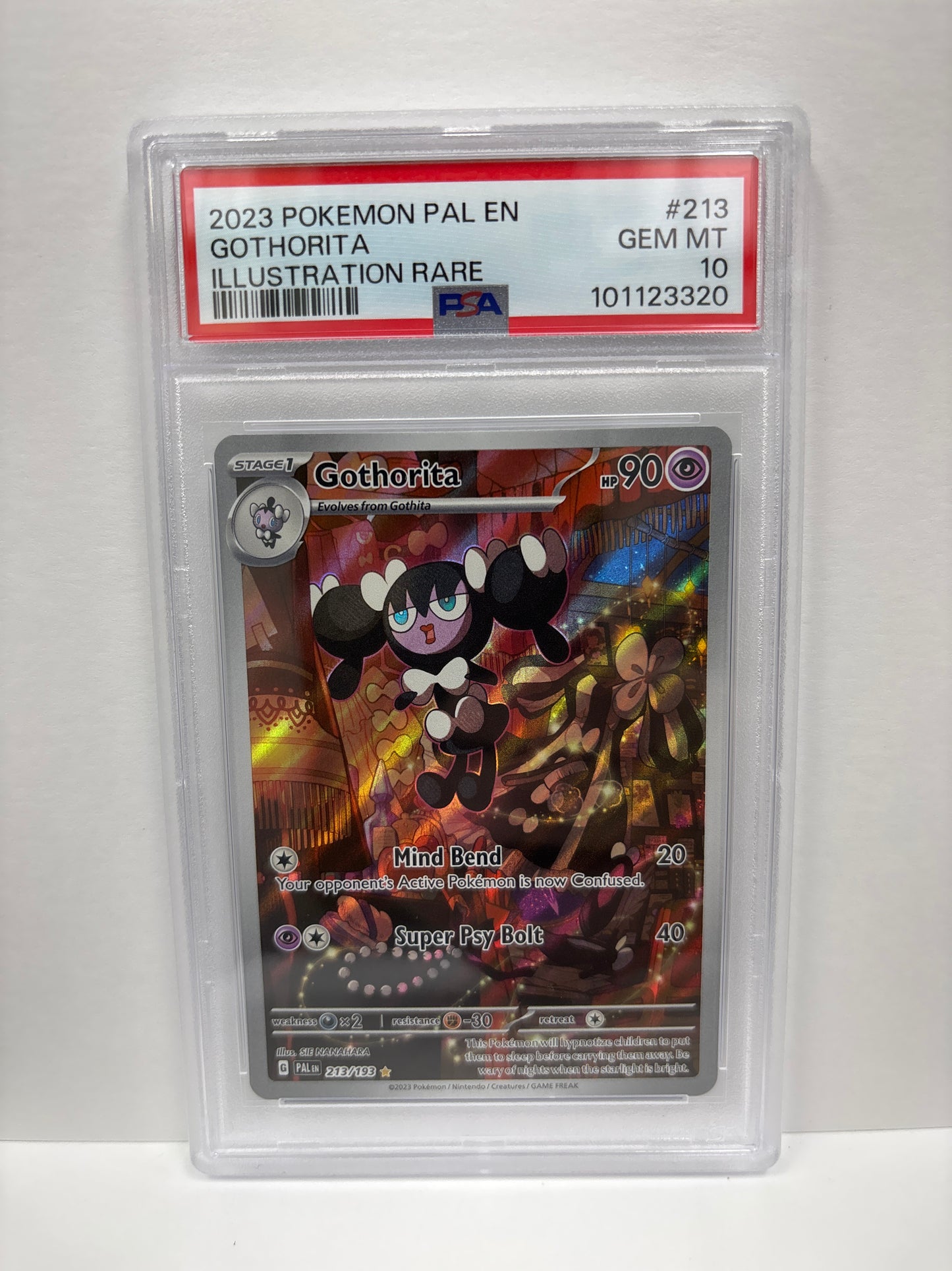 Pokemon Gothorita 213/193 PSA 10
