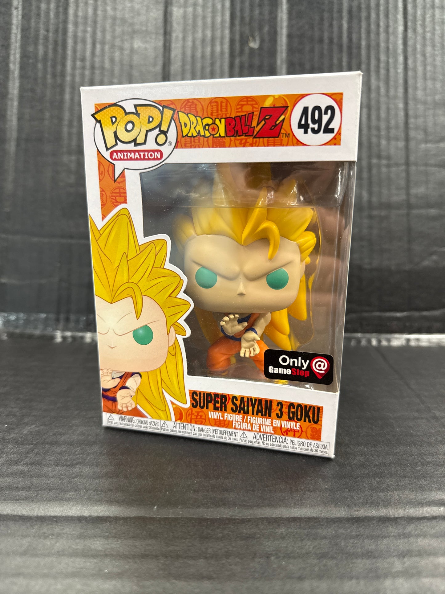 Funko Pop! Dragon Ball Z Super Saiyan 3 Goku 492 GameStop Exclusive (Grade A-)