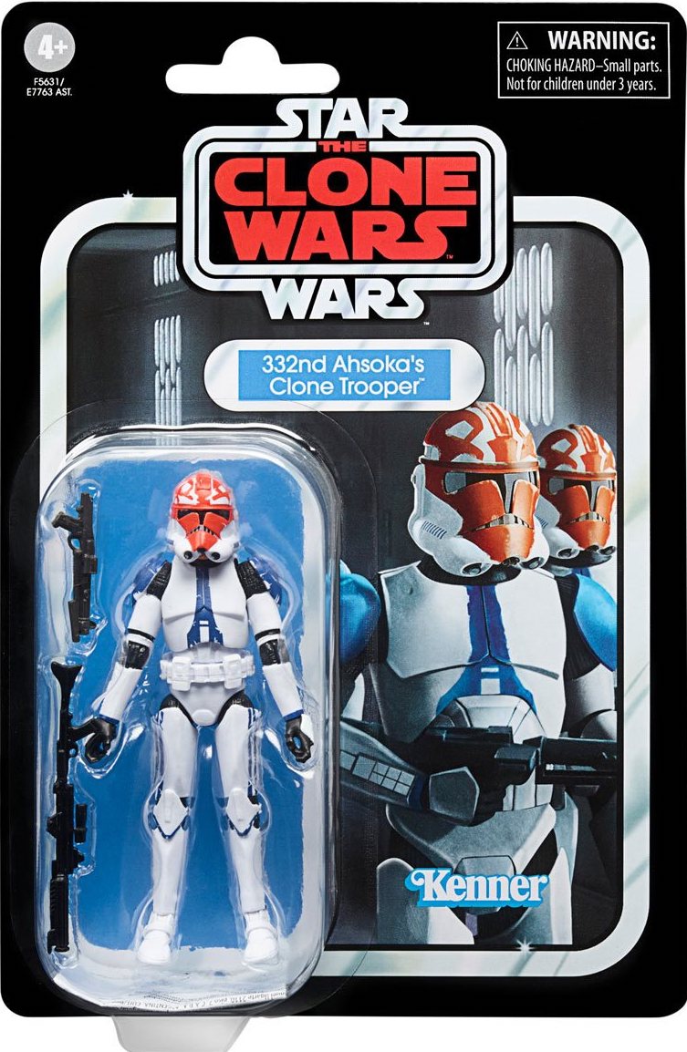 Star Wars The Clone Wars 332nd Ahsoka Clone Trooper 3.75” Figures