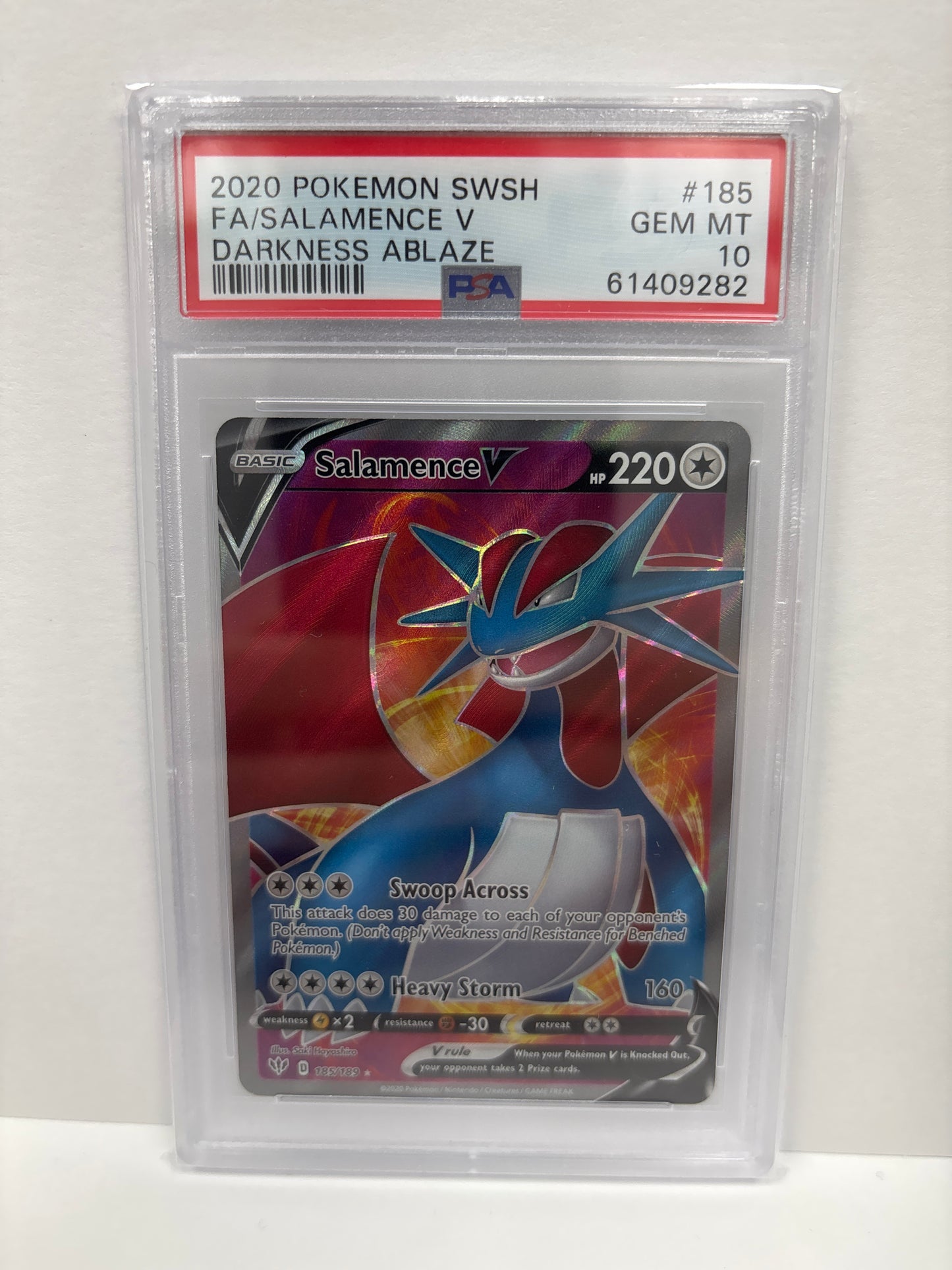 Pokemon Salamence V 185/189 PSA 10