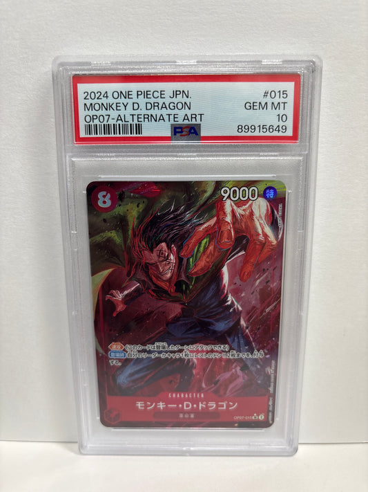 One Piece TCG JP Monkey.D.Dragon OP07-015 PSA 10