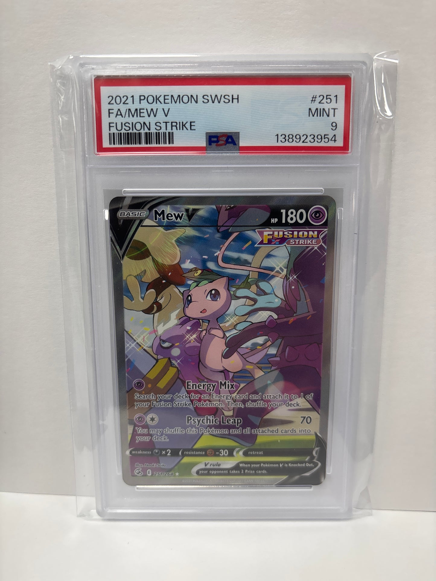 Pokemon Mew V 251/264 PSA 9