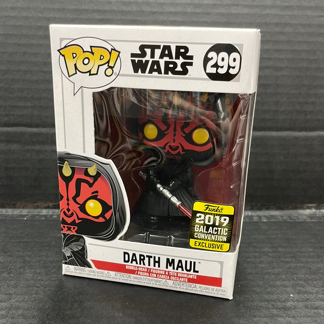 Funko Pop! Star Wars Darth Maul 299 2019 Galactic Convention Exclusive (Grade A-)