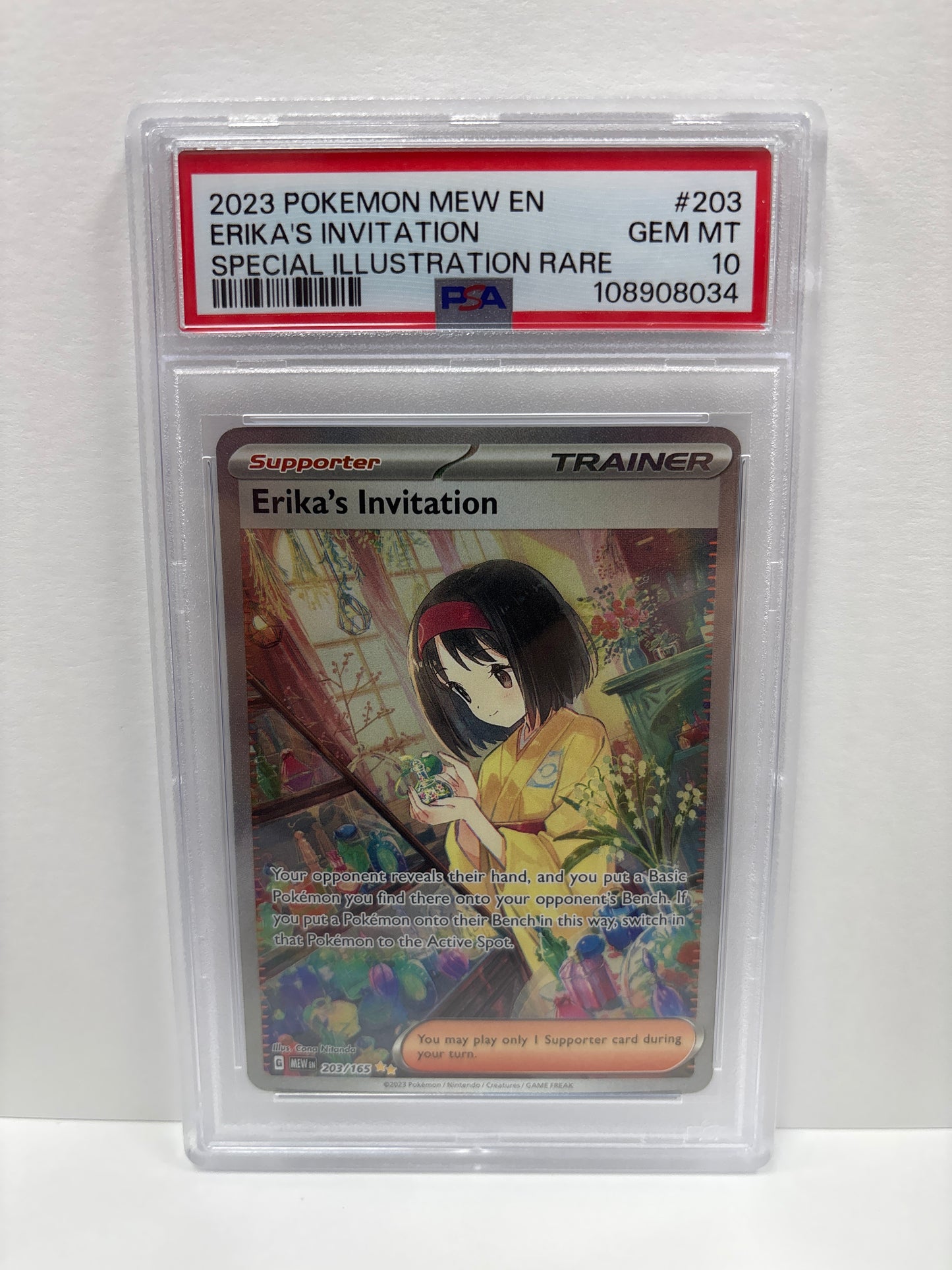 Pokemon Erika’s Invitation 203/165 PSA 10