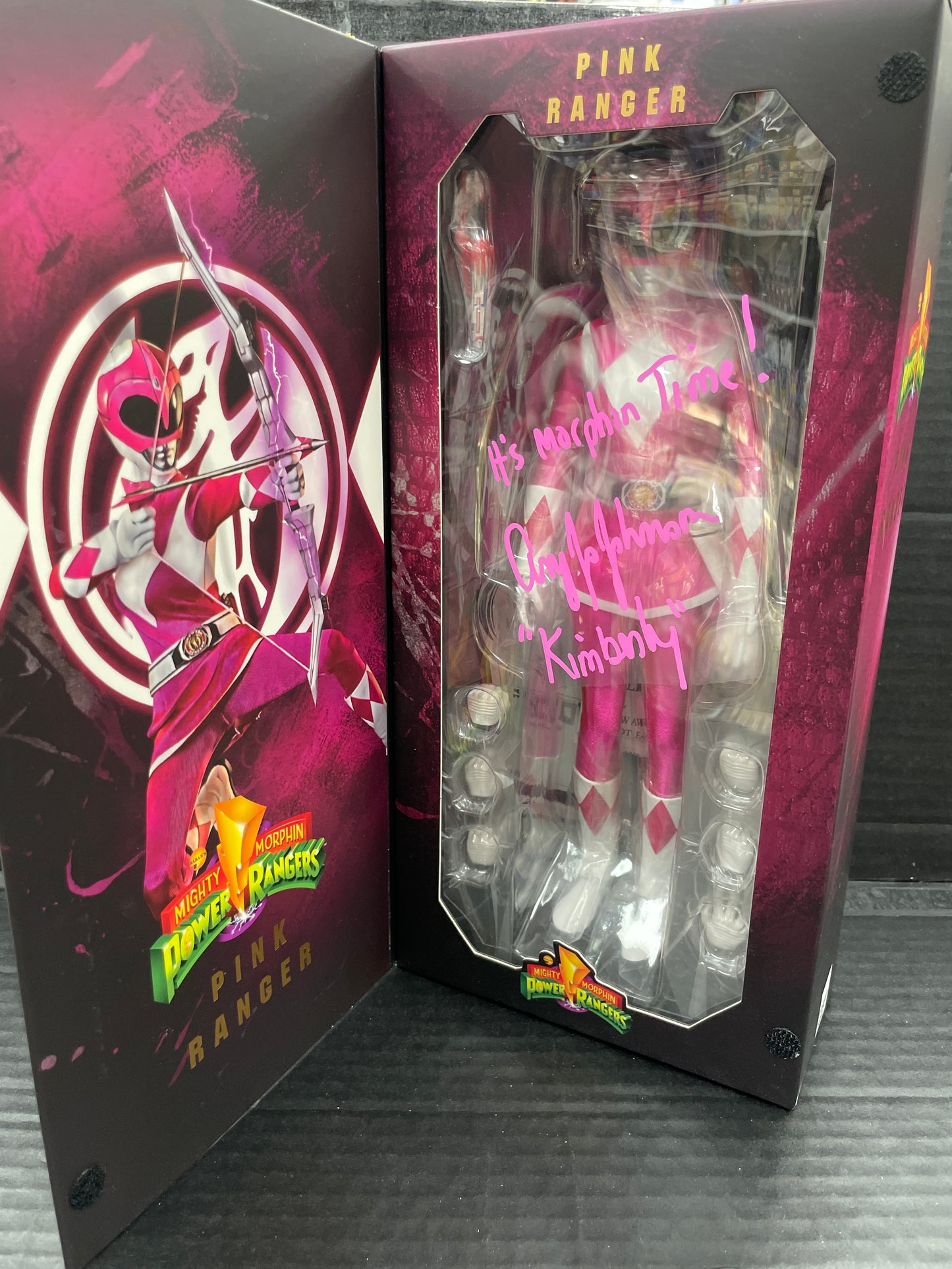 Mighty Morphin Power Rangers FigZero Green Ranger Ranger 1/6 Scale Collectible Figure Signed by Amy Jo Johnson