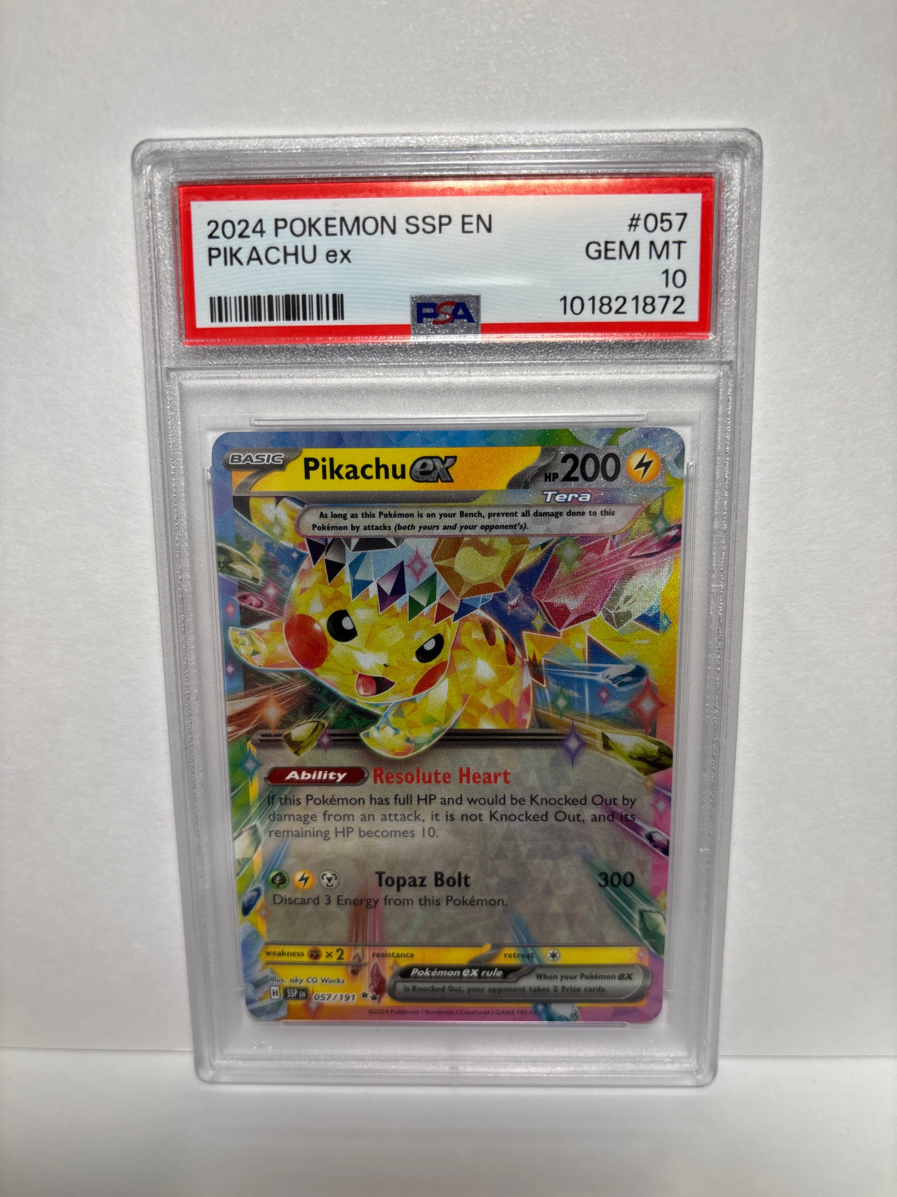 Pokemon Pikachu ex 057/191 PSA 10 – Zapp! Comics