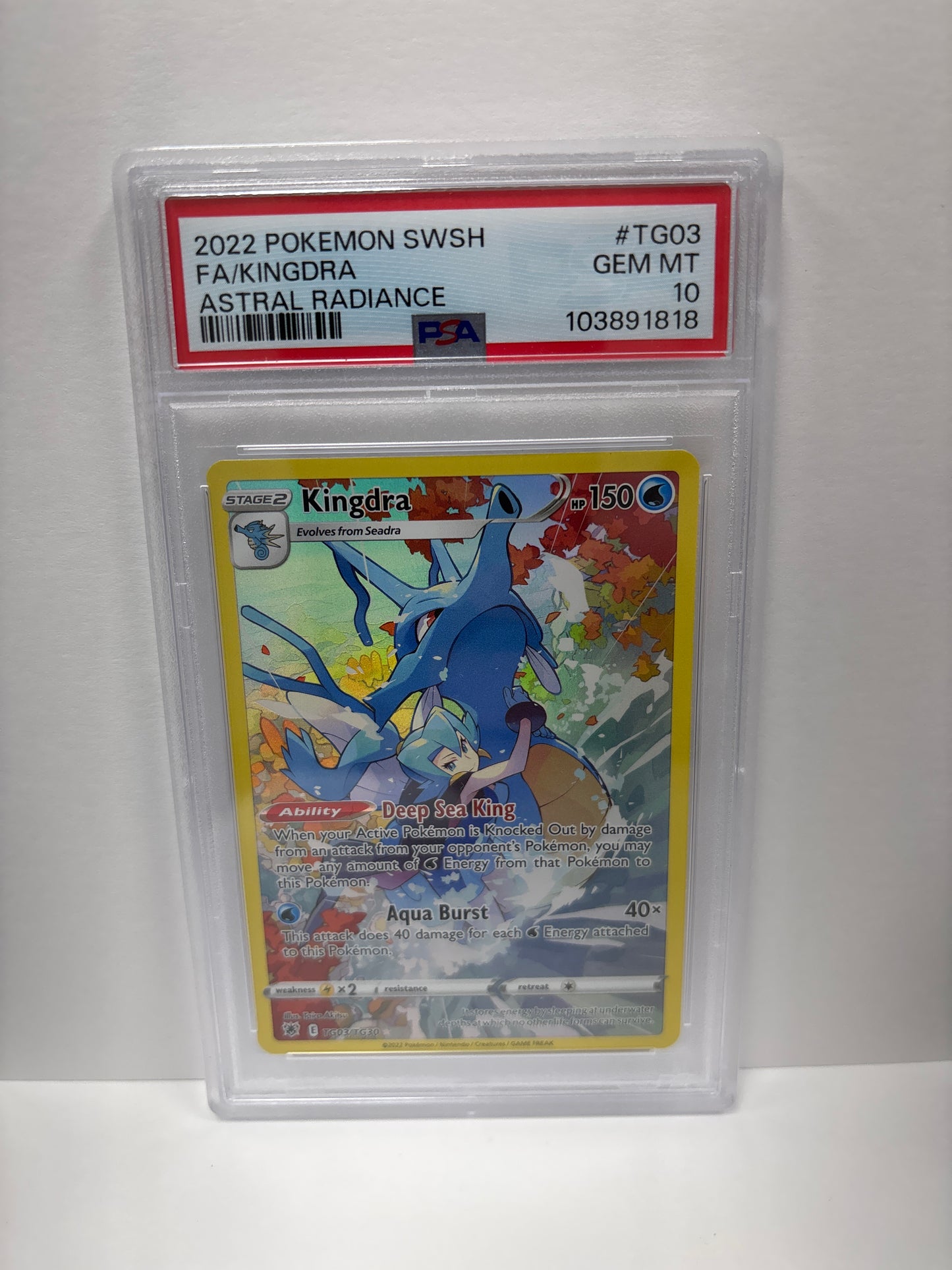 Pokemon Kingdra TG03/TG30 PSA 10
