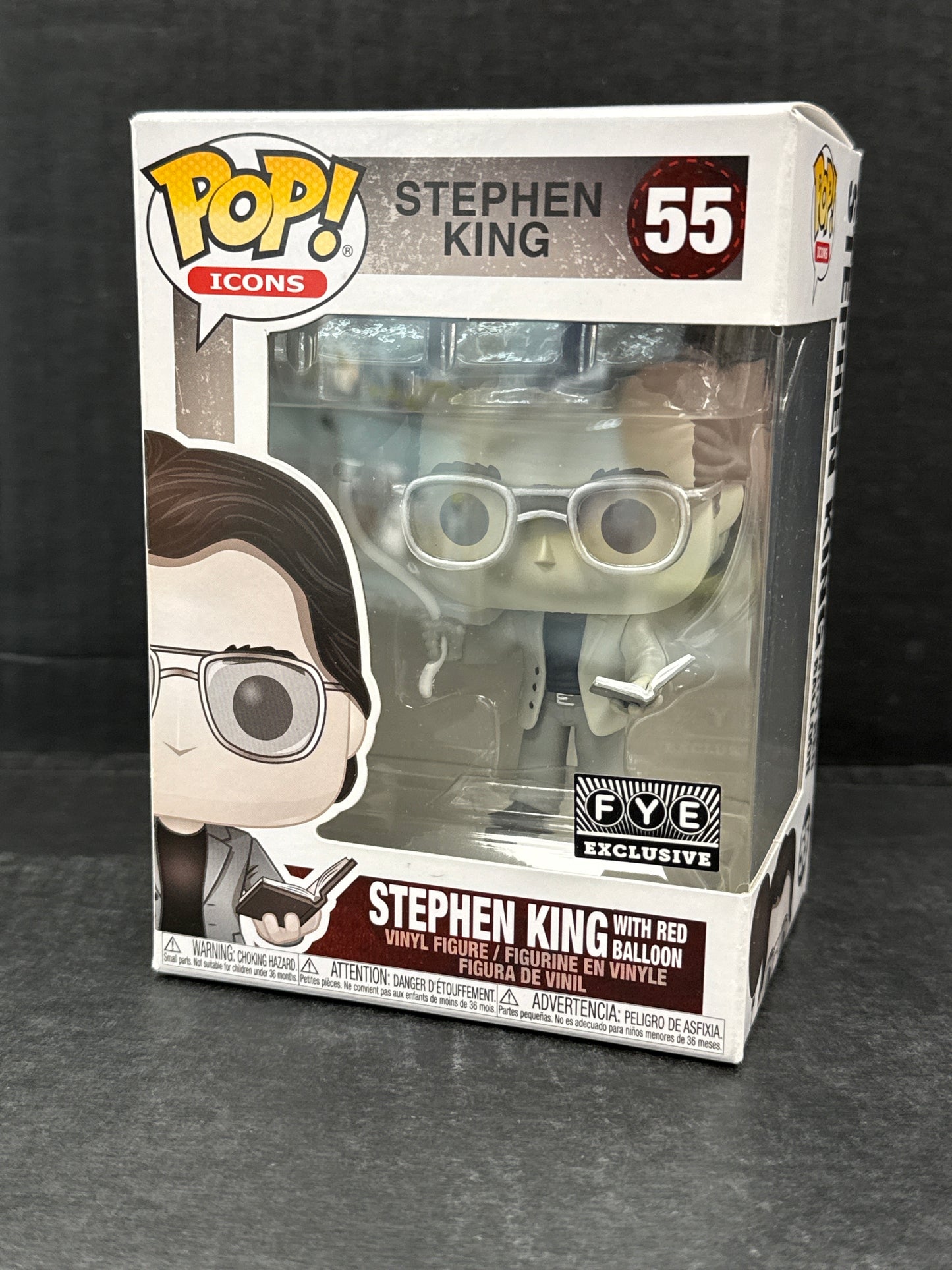 Funko Pop! Stephen King with Red Balloon 55 FYE Exclusive (Grade A)