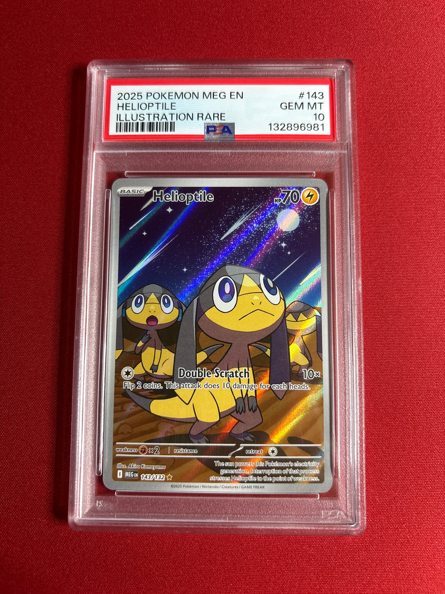 Pokemon Helioptile 143/132 PSA 10