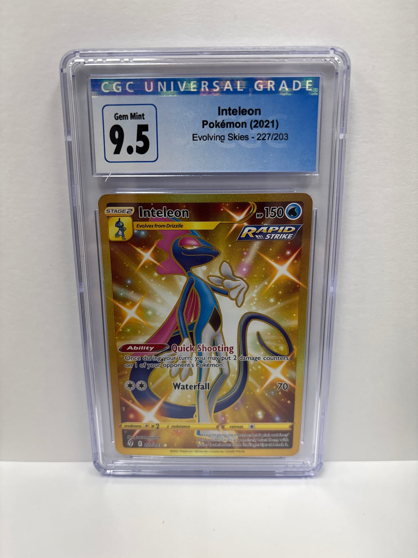 Pokemon Inteleon 227/203 CGC 9.5 (Old Label)