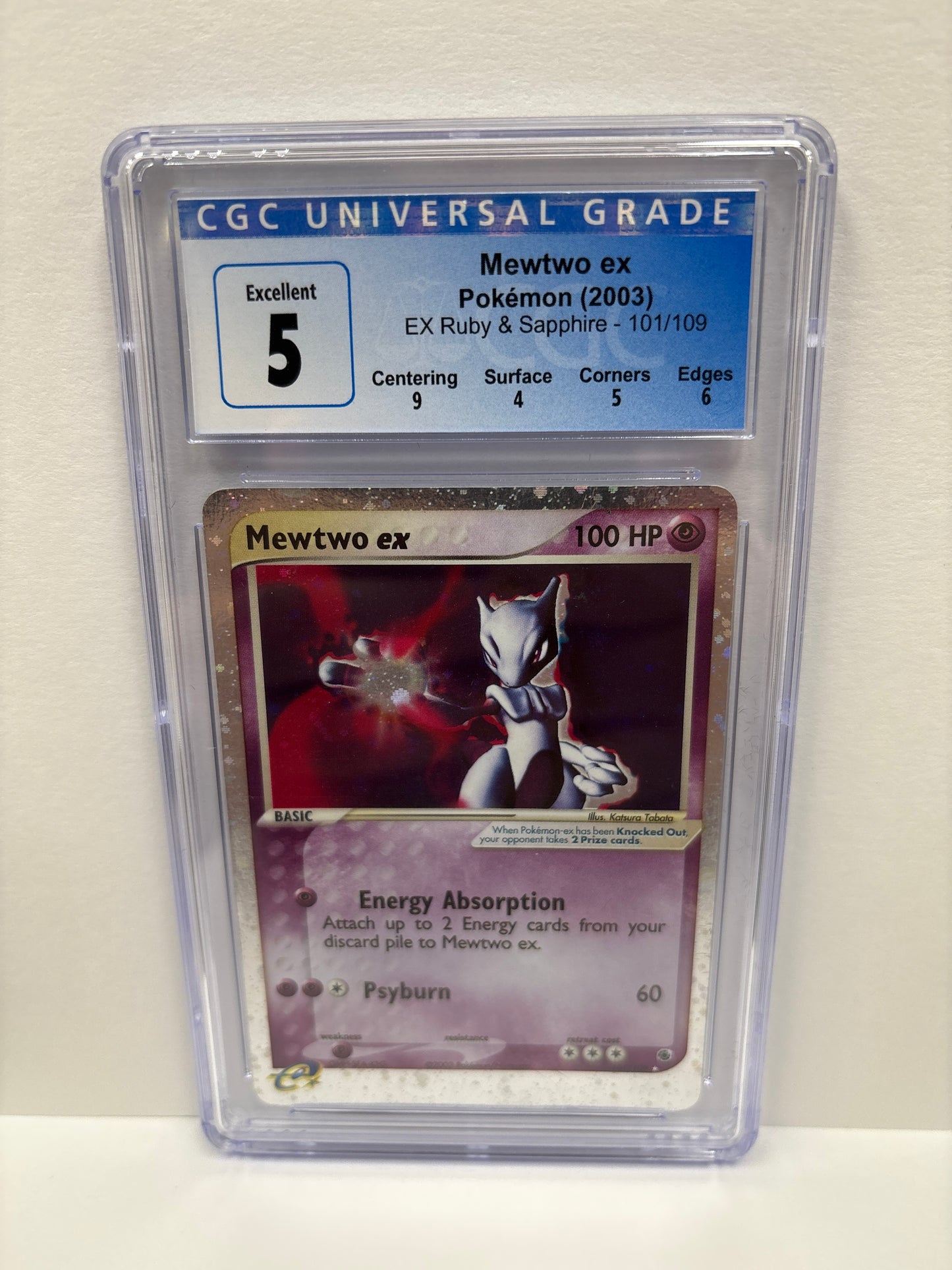 Pokemon Mewtwo ex 101/109 CGC 5