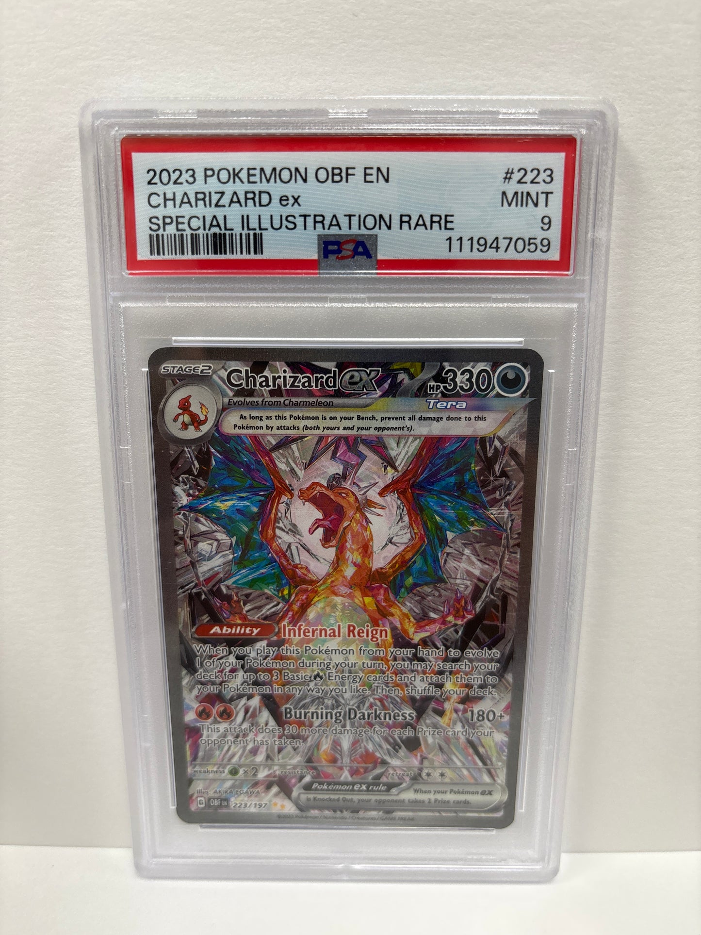 Pokemon Charizard ex 223/197 PSA 9