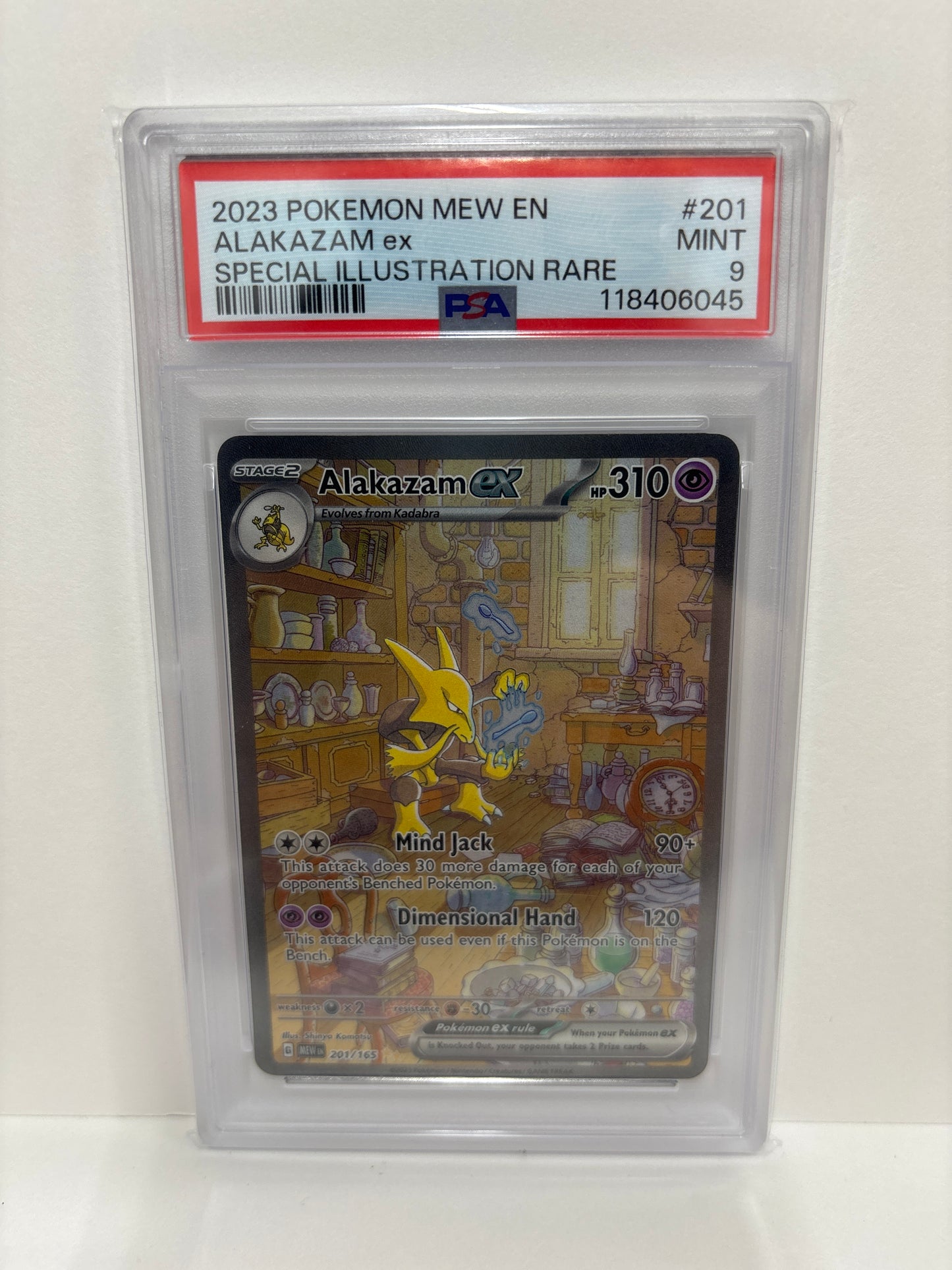 Pokemon Alakazam ex 201/165 PSA 9