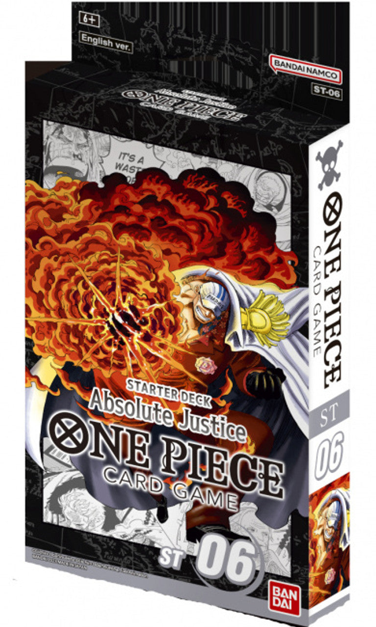 one piece card game st06 One Piece Card Game Starter Deck Absolute Justice ST06 – Zapp! Comics