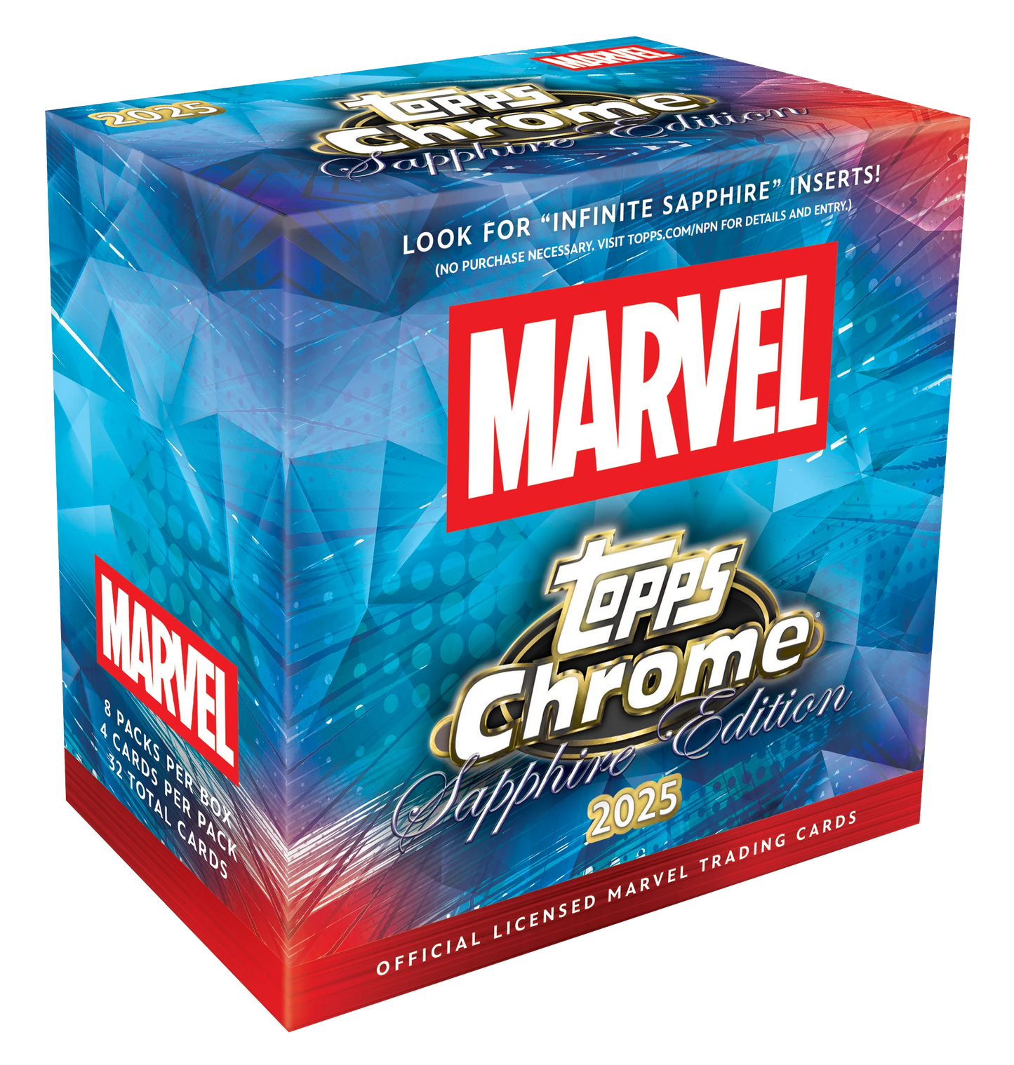 Topps Chrome Marvel Sapphire Edition 2025 Box