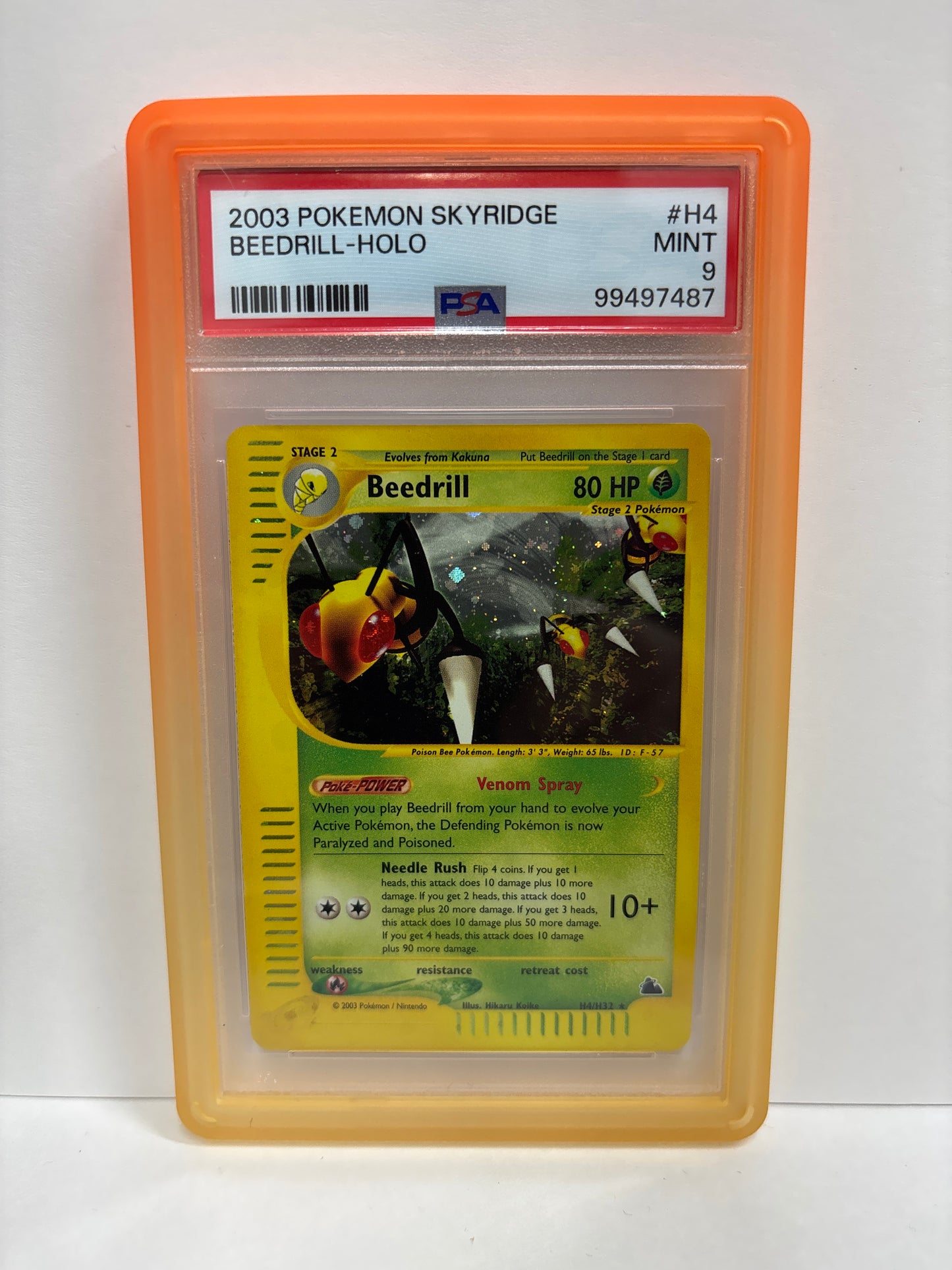 Pokemon Beedrill H4/H32 HOLO PSA 9