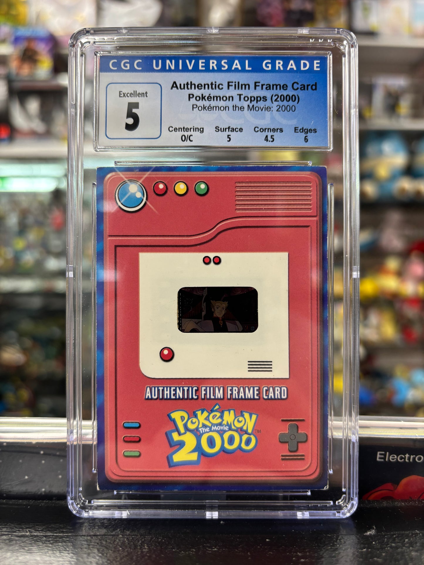 Pokemon Authentic Film Frame Card Topps Pokemon the Movie: 2000 CGC 5