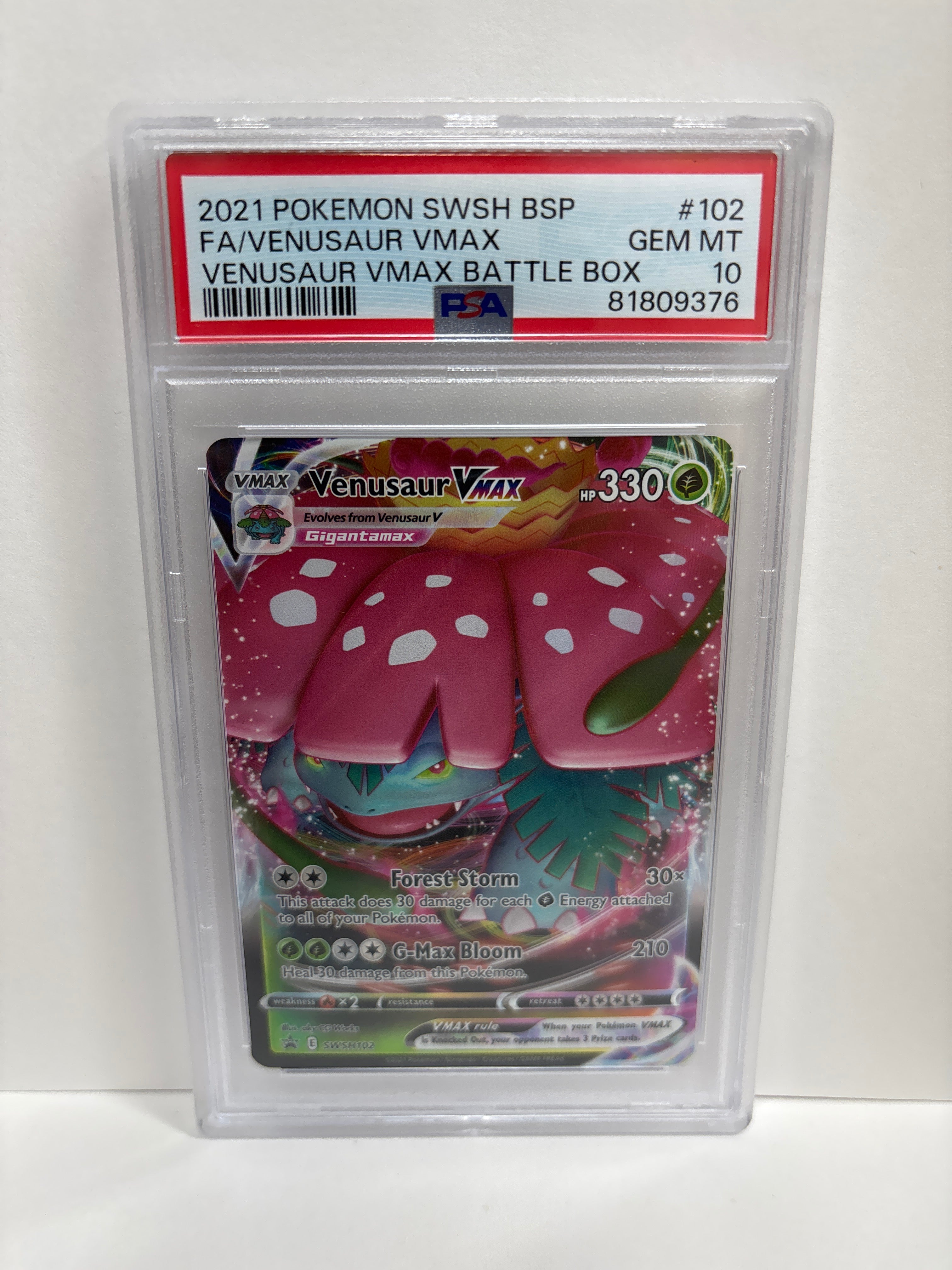 gigantamax venusaur pokemon card Pokemon Venusaur VMAX SWSH102 PSA 10 – Zapp! Comics