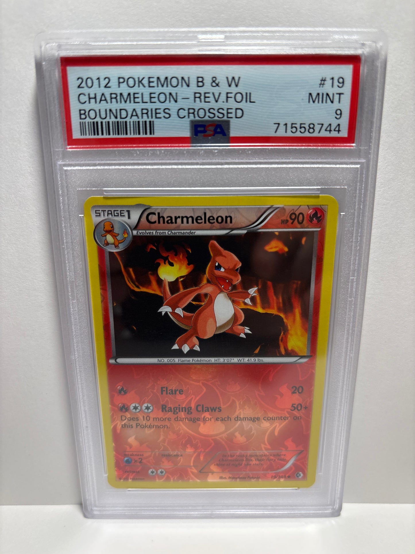 Pokemon Charmeleon 19/149 Reverse Foil PSA 9
