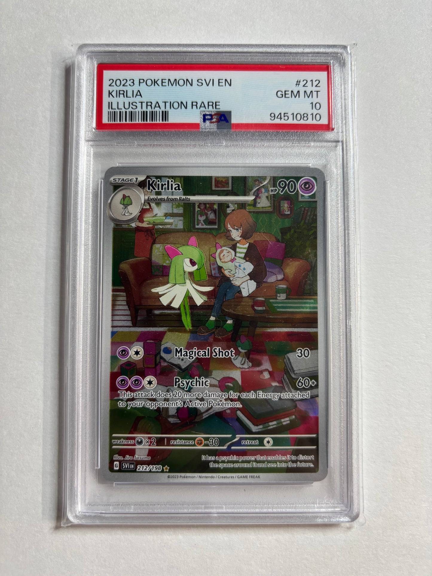 Pokemon Kirlia 212/198 PSA 10