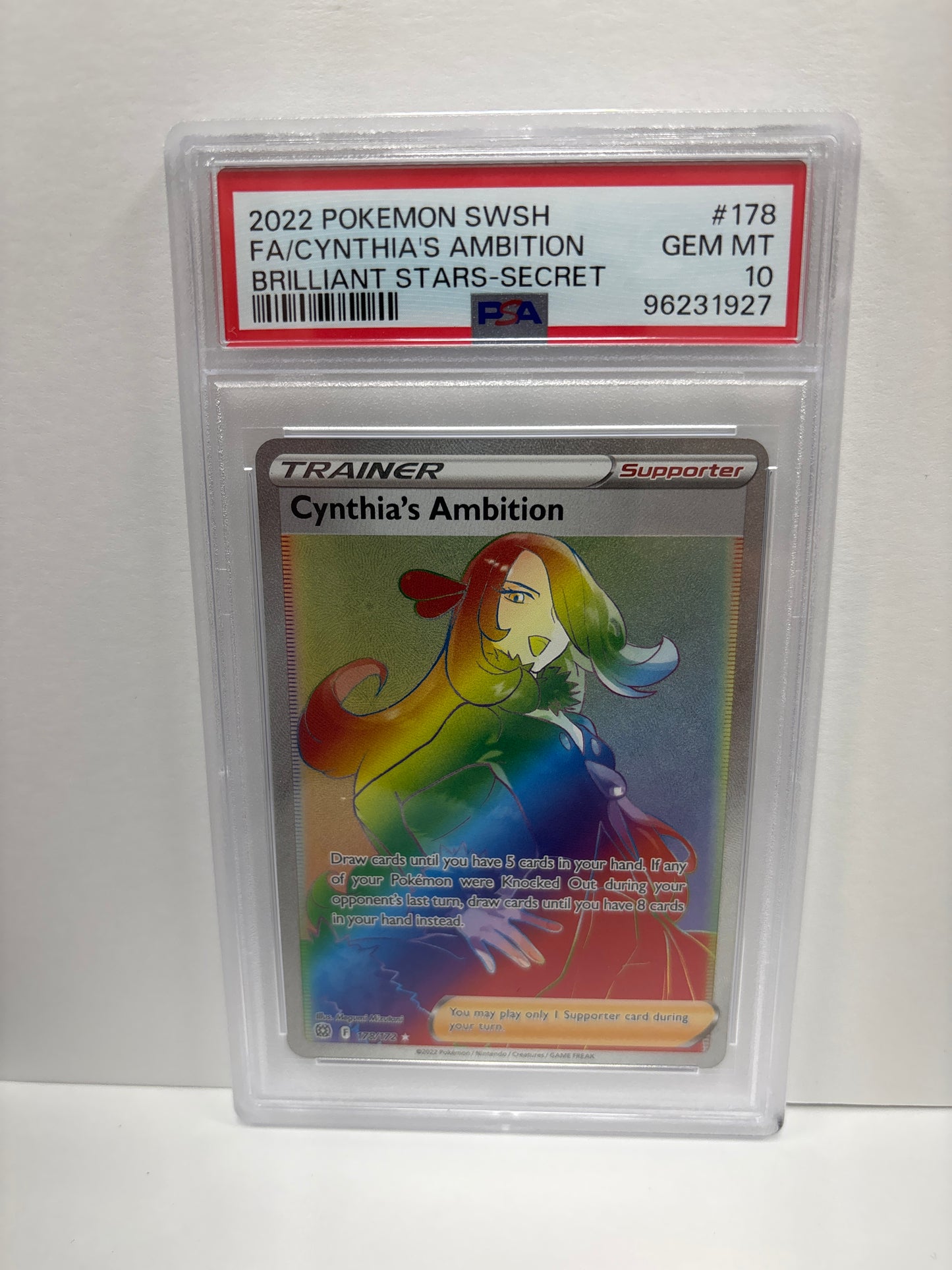 Pokemon Cynthia’s Ambition 178/172 PSA 10