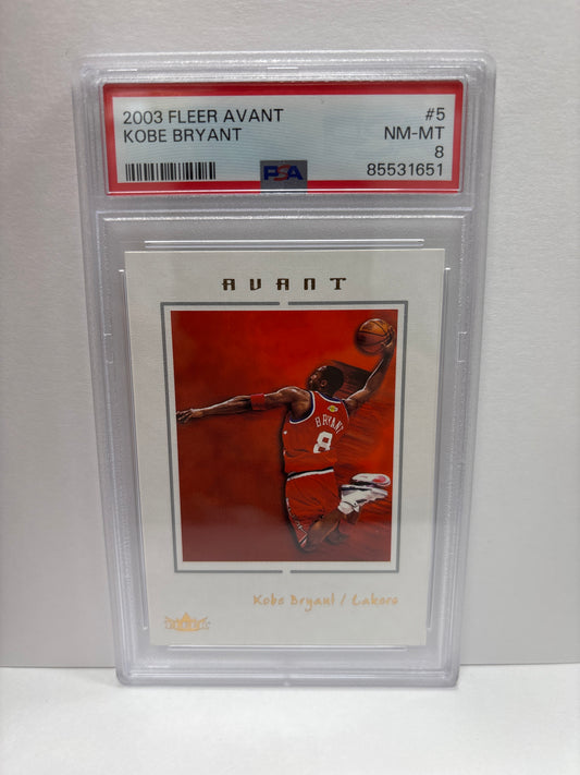 2003 Fleer Avant Kobe Bryant #5 PSA 8