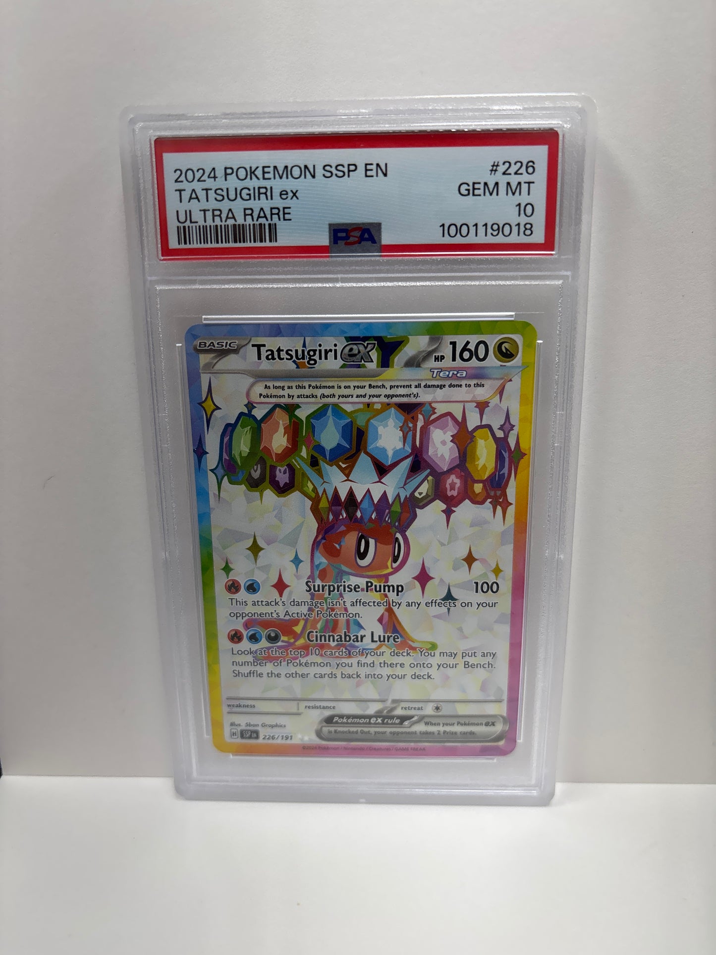 Pokemon Tatsugiri ex 226/191 PSA 10