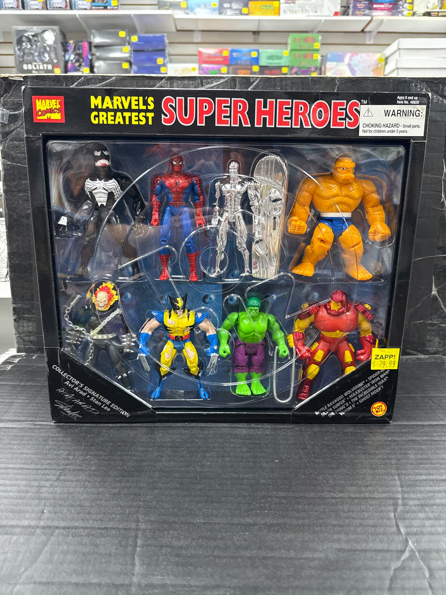 Toybiz Marvel’s Greatest Super Heroes Collector’s Signature Edition 8 Pack 1995
