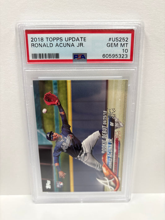 2018 Topps Update Ronald Acuna Jr. #US252 PSA 10