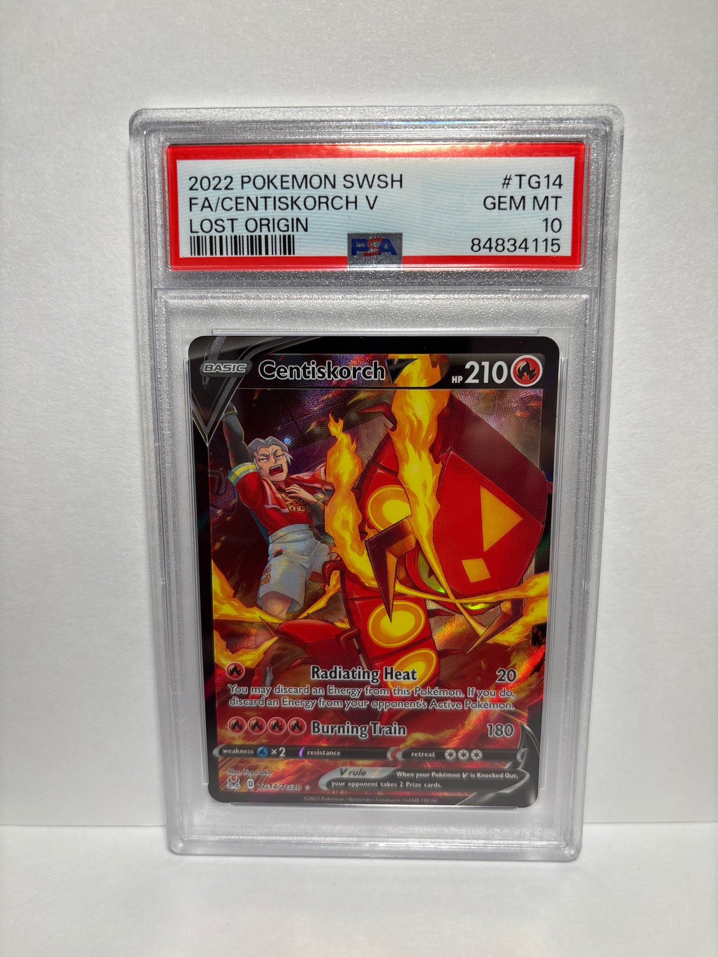 Pokemon Centiskorch V TG14/TG30 PSA 10