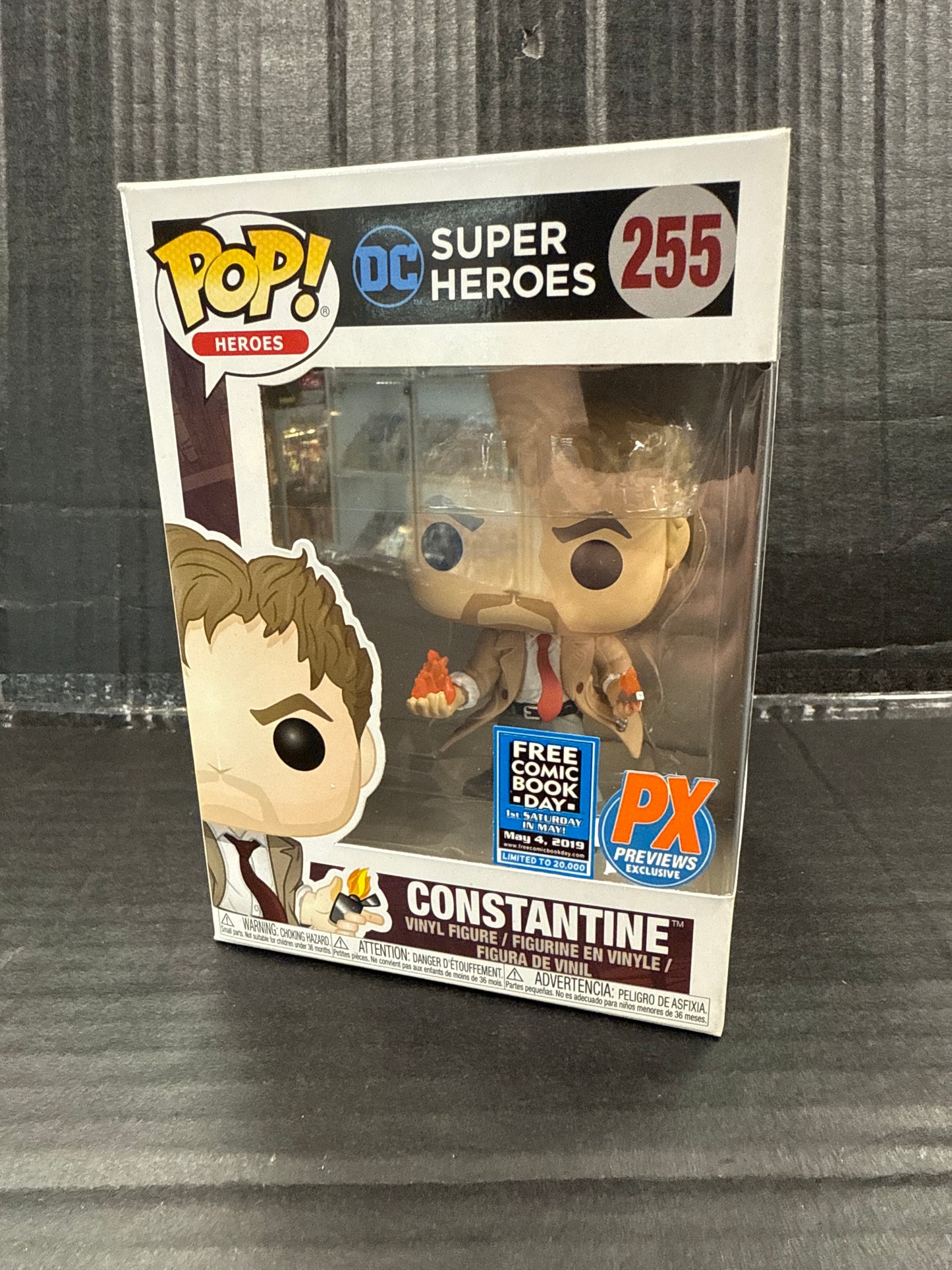 Funko Pop! DC Super Heroes Constantine 255 FCBD 2019 PX Previews Exclusive (Grade A)